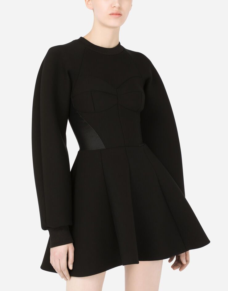Dolce & Gabbana o1y0825 Mini Dress in Black Size L / US 10 / IT 46 - 2 Thumbnail