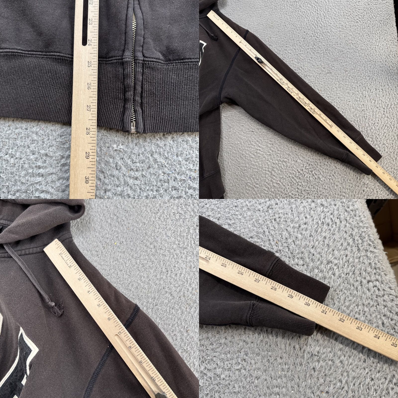 Polo Ralph Lauren Vtg Polo Ralph Lauren USA Embroidered Mens XL Faded Black Full Zip Hoodie Pocket Hooded Size US XL / EU 56 / 4 - 8 Thumbnail