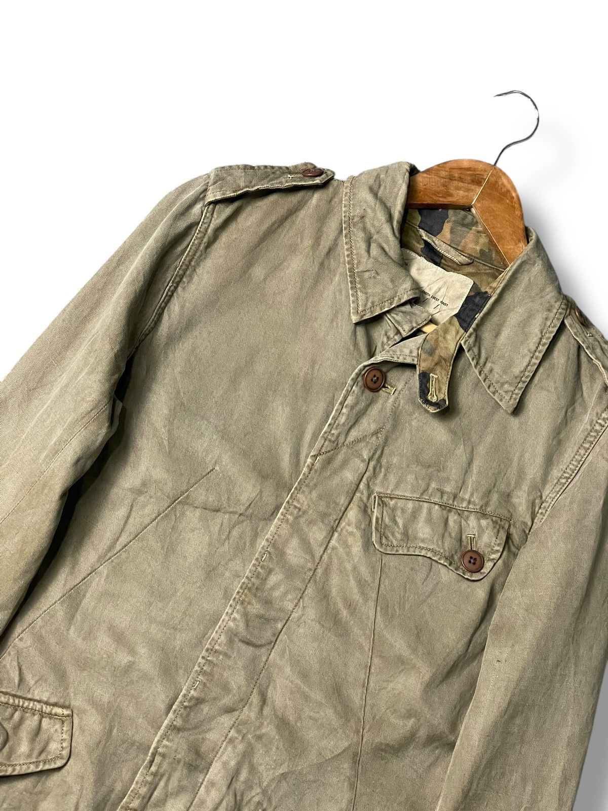 Vintage Joy Spread Brand Hidden Button Military Jacket (107) Size US XXS / EU 40 - 2 Thumbnail