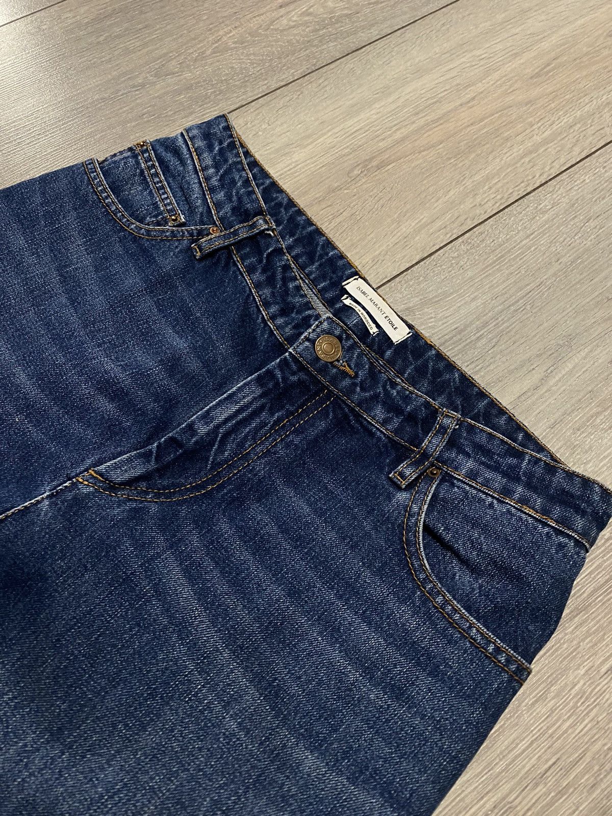 Isabel Marant Etoile Isabel Marant Etoile Washed Denim Pants Jeans Raw Blue Wash Size 30" / US 8 / IT 44 - 2 Thumbnail