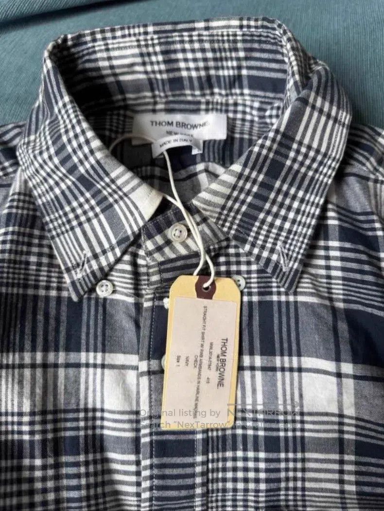 Thom Browne Thom Browne Blue plaid shirt Size US S / EU 44-46 / 1 - 3 Thumbnail