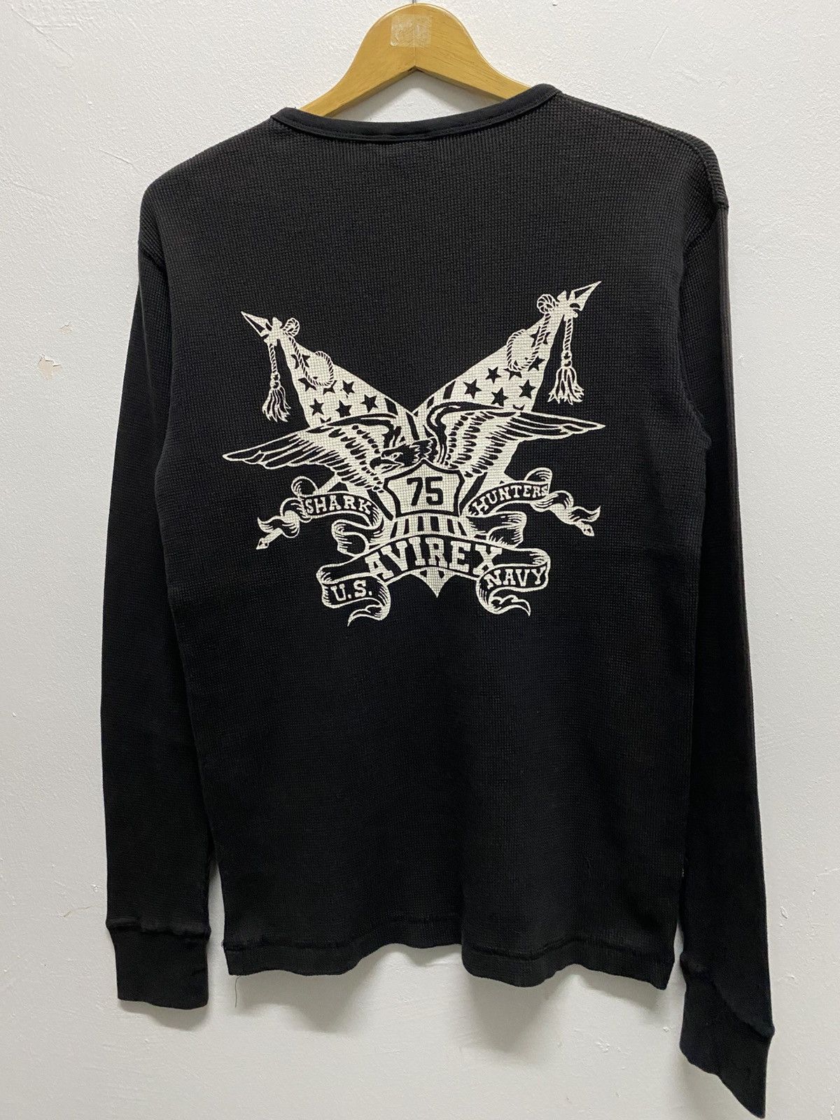 Avirex Rare Avirex Spellout Army Waffle Tees Size US L / EU 52-54 / 3 - 3 Thumbnail