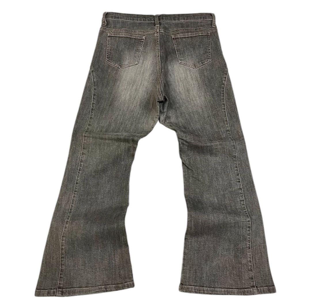 Isamu Katayama Backlash Japanese unknown brand flared wide jeans Size US 32 / EU 48 - 2 Thumbnail