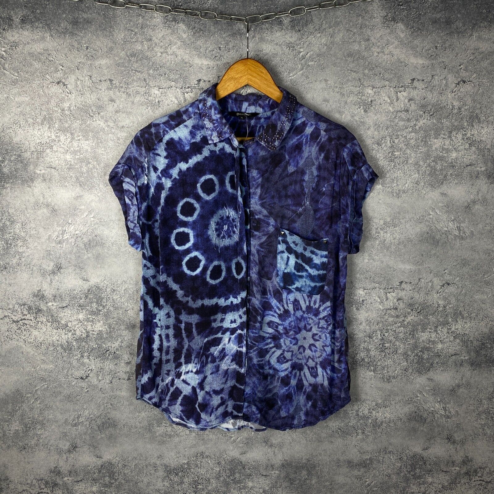 Desigual Desigual Shirt Women's Size XL Multicolor Short Sleeve ` Size XL / US 12-14 / IT 48-50 - 1 Thumbnail