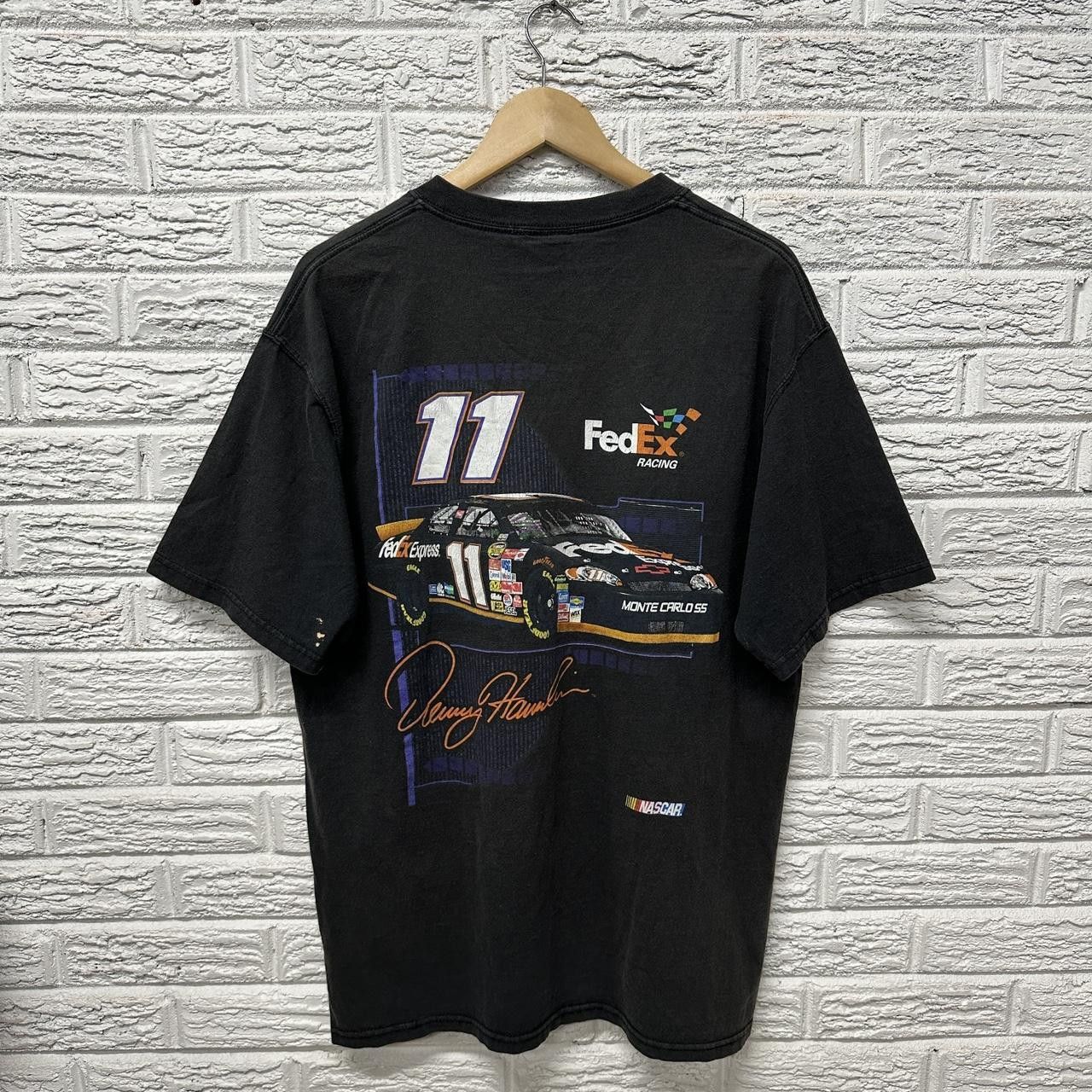 NASCAR Vintage Nascar Denny Hamlin Faded Shirt 2XL Size US XXL / EU 58 / 5 - 3 Thumbnail