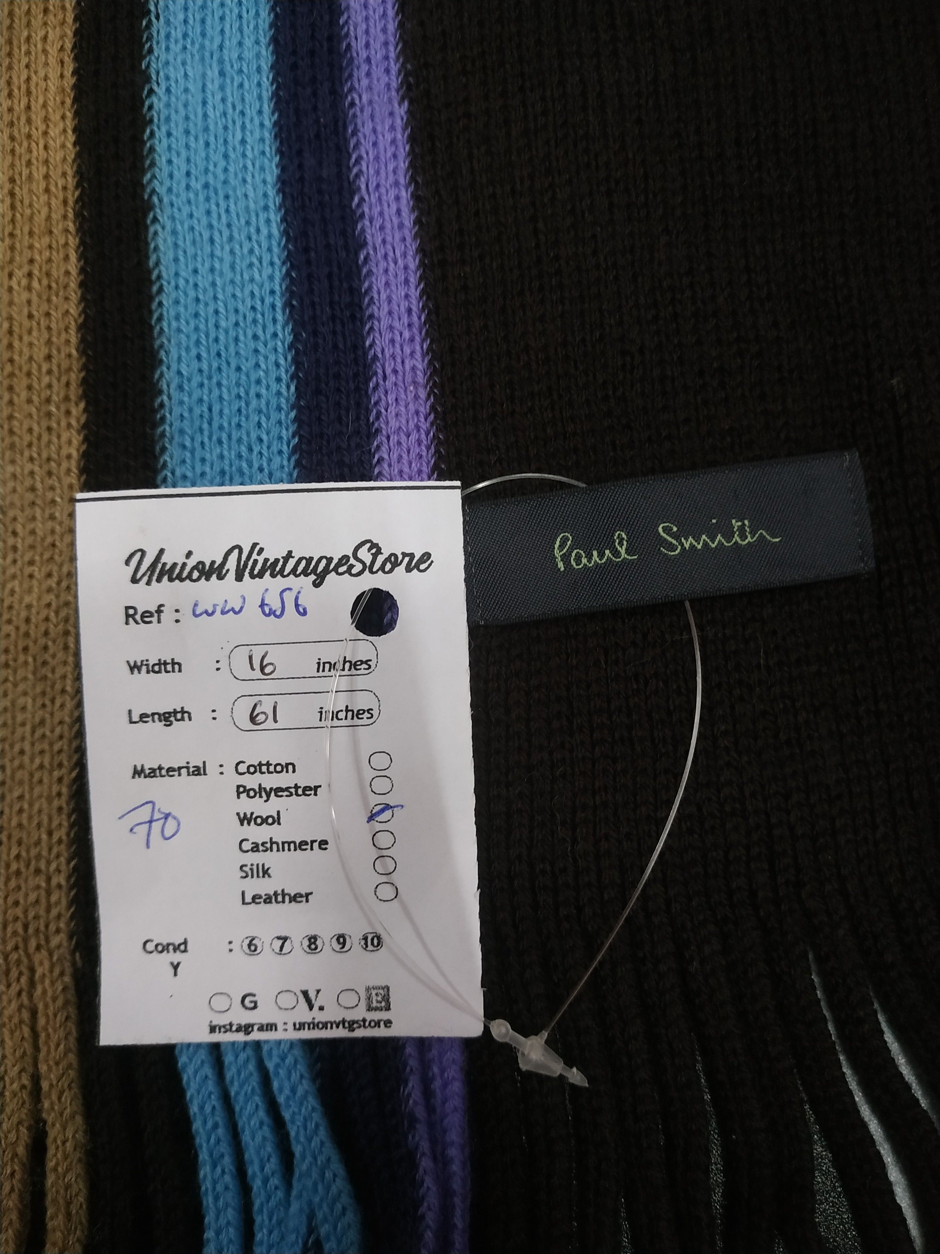 Paul Smith × Vintage Paul Smith Scarf / Muffler / Neckwear - WW656 Size ONE SIZE - 6 Thumbnail