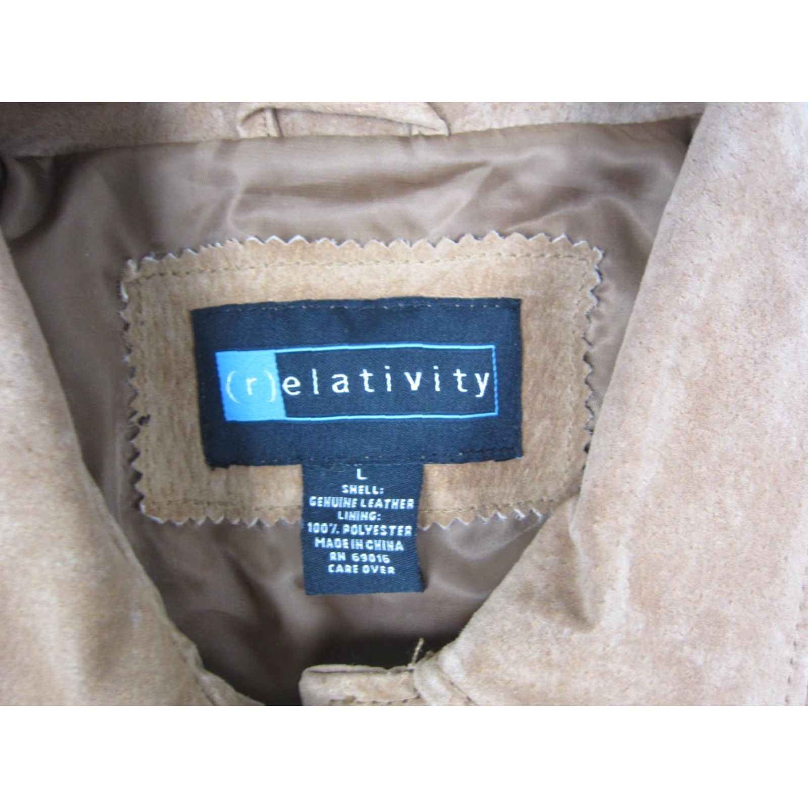 Vintage VINTAGE Relativity Leather Jacket Womens L Brown Belted Classic 90s City Casual Workwear Outerwear Jacket Women/Large Brown Leather Belted Size L / US 10 / IT 46 - 3 Thumbnail