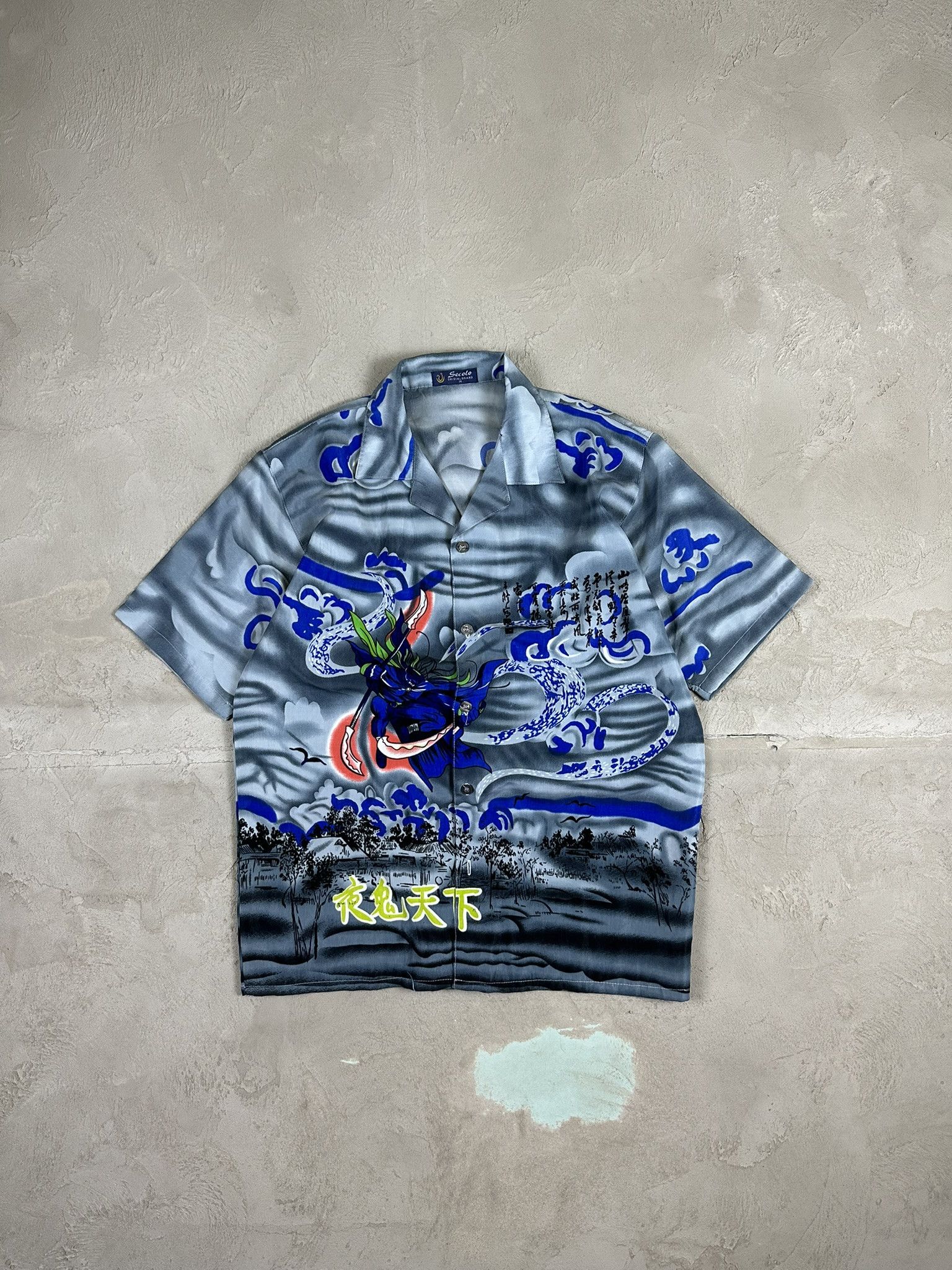 Affliction Crazy Vintage Y2k Affliction Style Fullprint Japanese Shirt Size US M / EU 48-50 / 2 - 1 Thumbnail