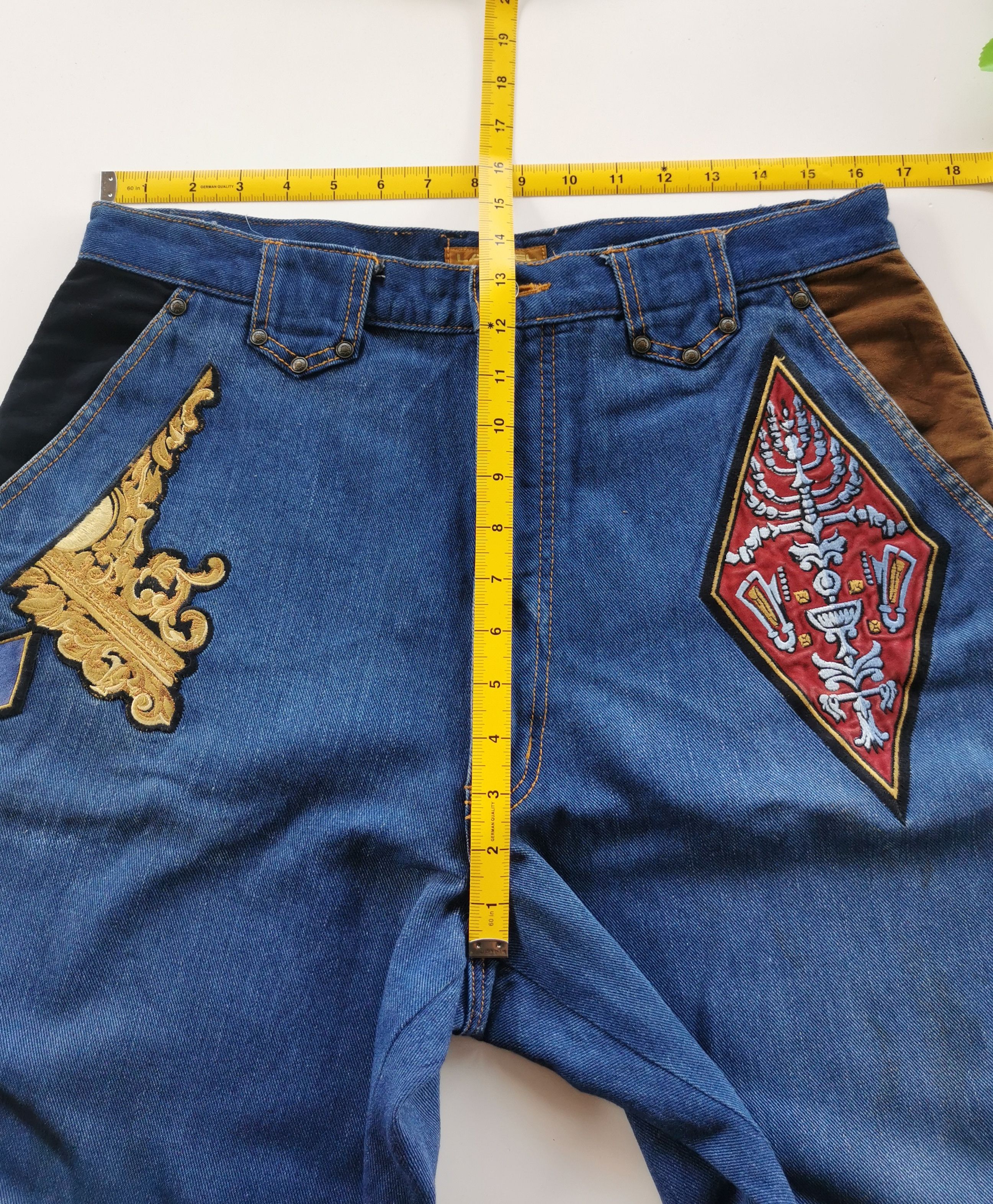 Lancel Vintage Lancel Paris Patches Rayon Denim Jeans Size US 33 - 11 Thumbnail