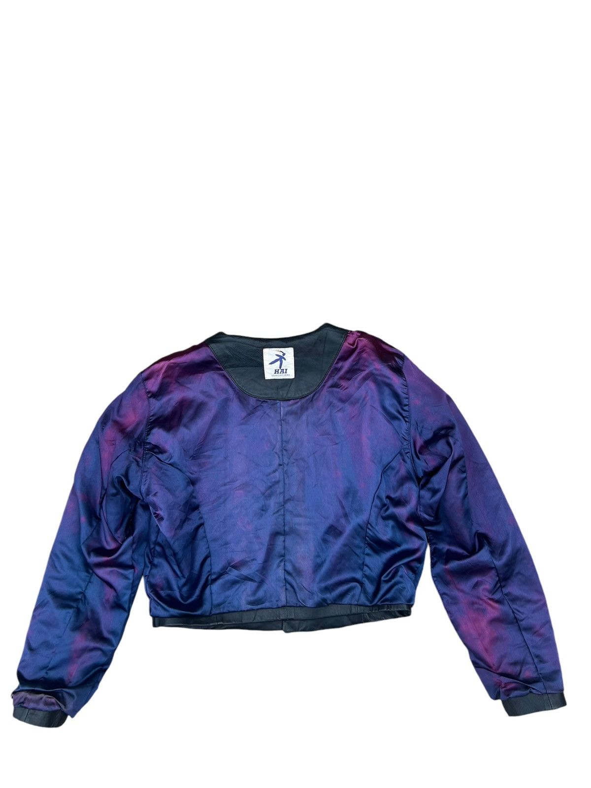 Hai Sporting Gear × Issey Miyake Vintage Hai Sporting Patina Sheepskin Leather Jacket Crop Size US M / EU 48-50 / 2 - 16 Thumbnail