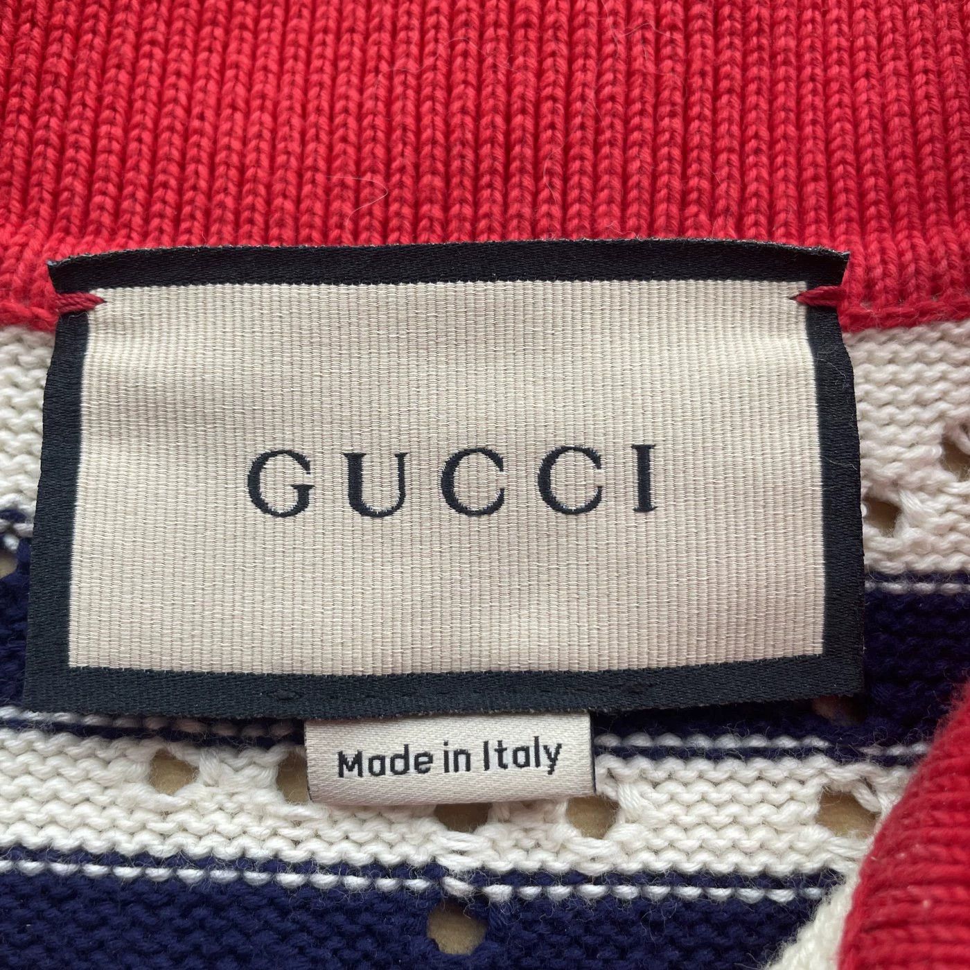 Gucci GUCCI SS22 Knit Stripe Polo Neck Short Dress Women's Ivory S Size S / US 4 / IT 40 - 5 Thumbnail