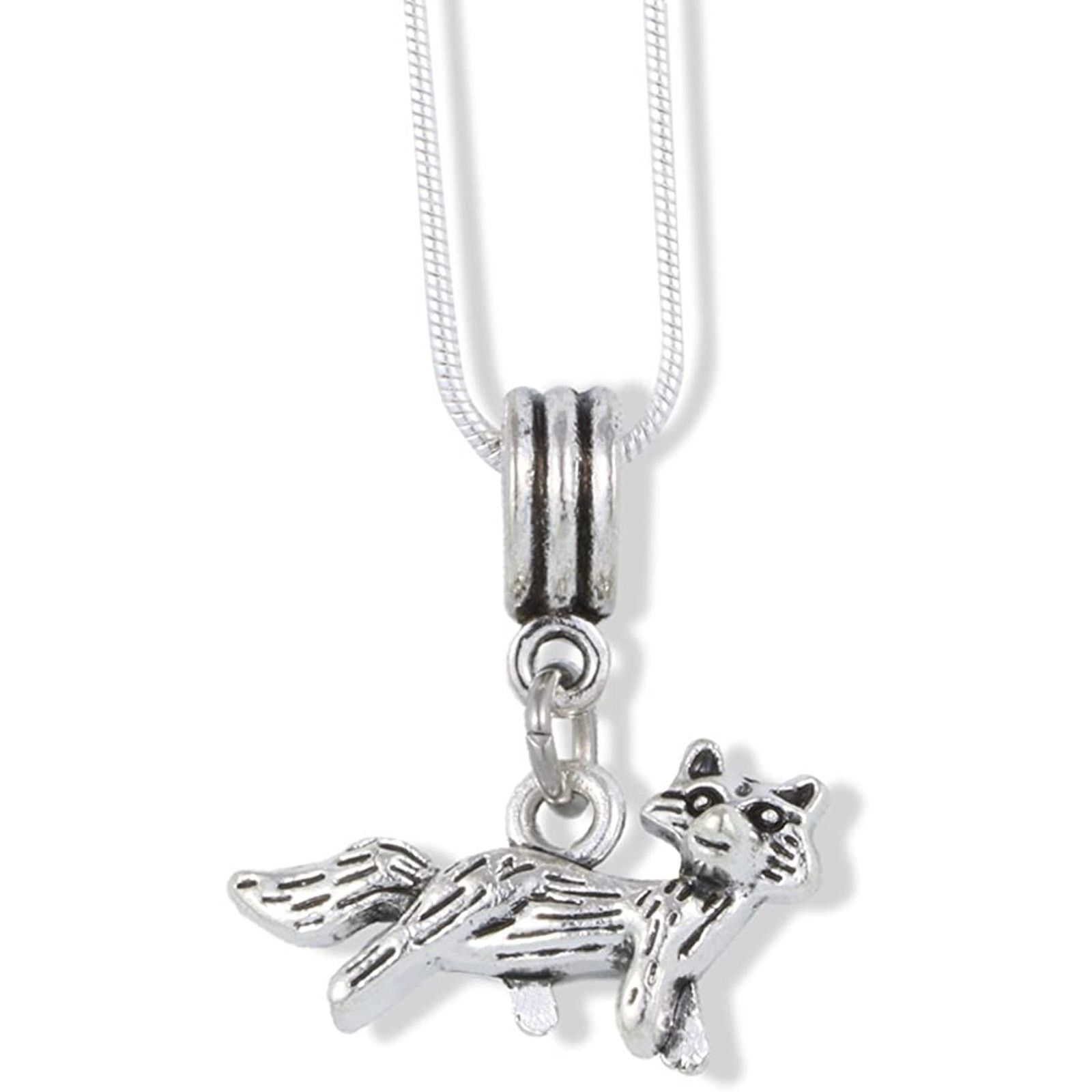 & Other Stories Fox 3D Charm Snake Chain Necklace Size ONE SIZE - 1 Thumbnail