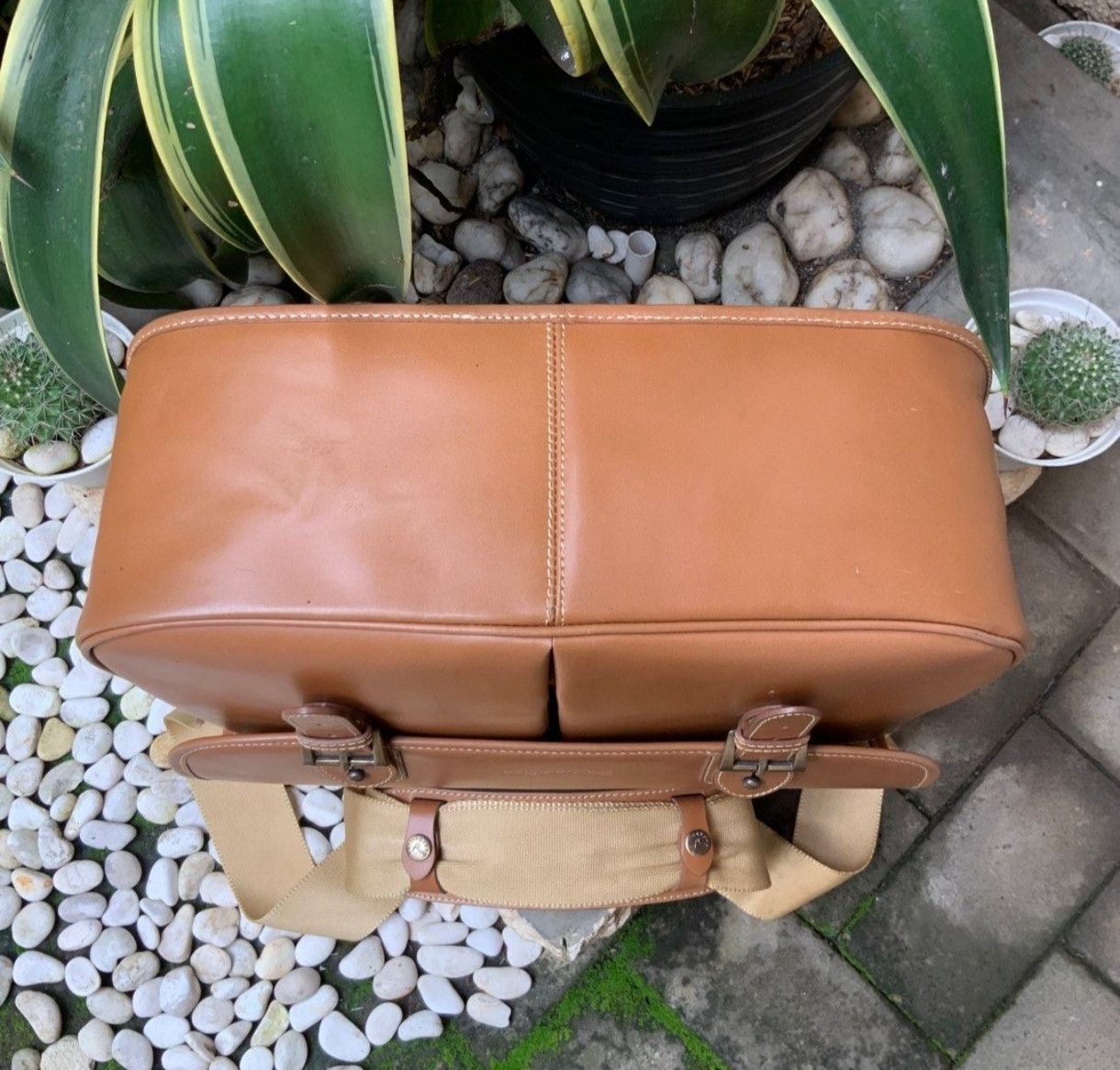 Herring Herring Bone Old Palm Leather Camera Bag Size ONE SIZE - 7 Thumbnail
