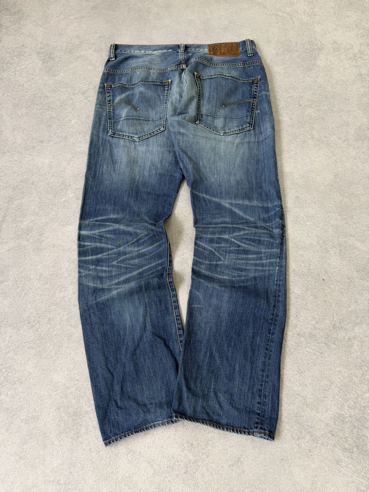 2000s Edwin Hedi Slimame Style Washed Distressed Denim Jeans