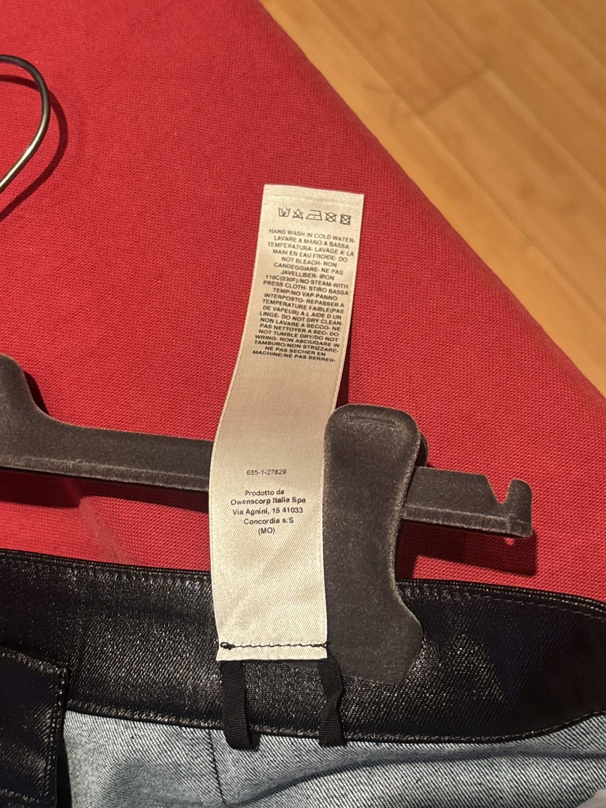 Rick Owens Rick Owens GETH Cut waxed denim Hollywood SS//25 Size US 31 - 6 Thumbnail