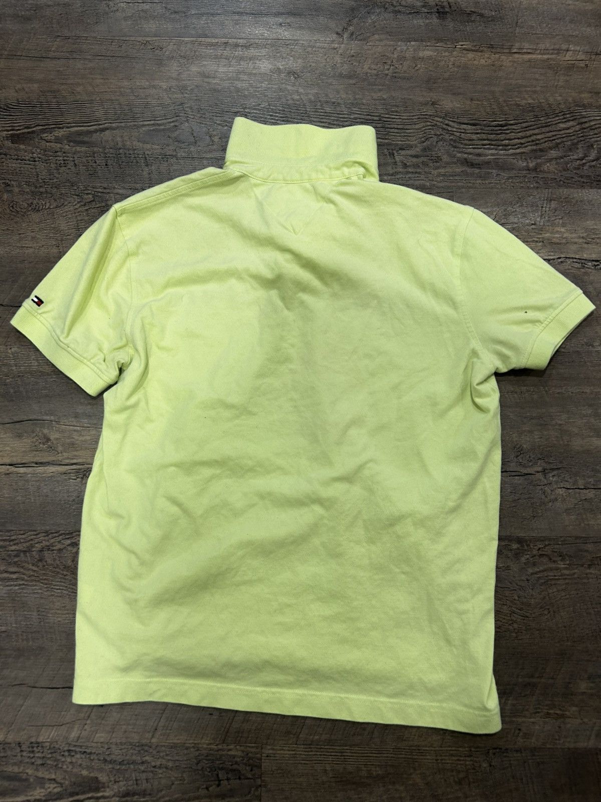 Tommy Hilfiger 💐 Light Yellow Vintage Polo Shirt 💐 Size US M / EU 48-50 / 2 - 5 Thumbnail