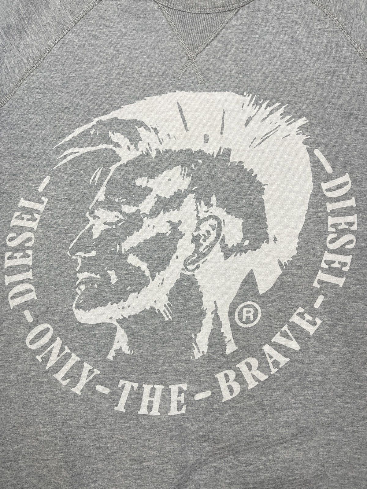 Diesel Vintage Diesel Trade Mark Big Logo Sweatshirt Grey Y2K Size US XL / EU 56 / 4 - 5 Thumbnail