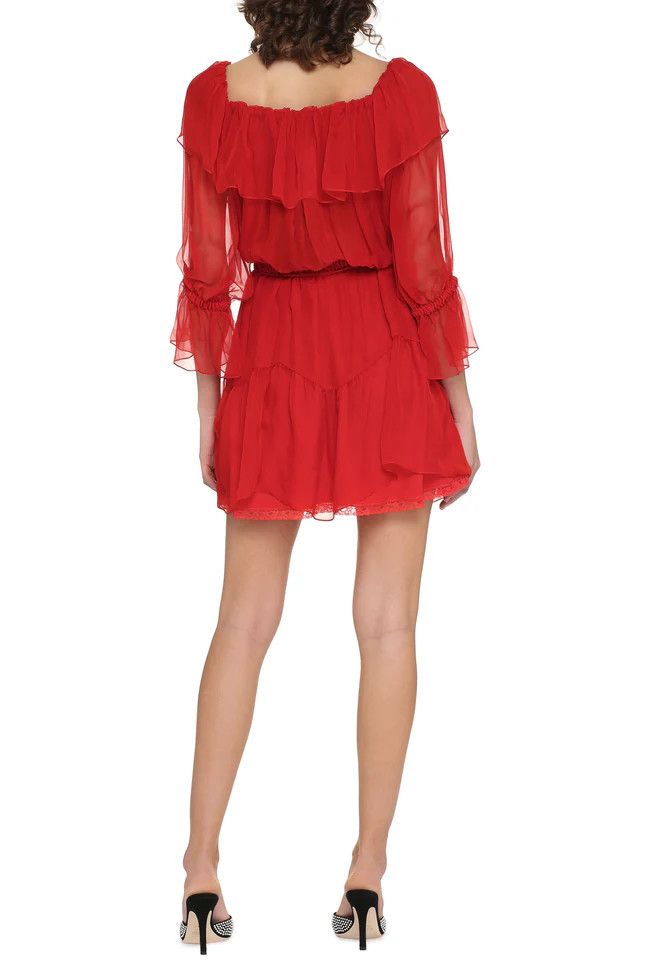 Gucci o1y0925 Mini Dress in Red Size M / US 6-8 / IT 42-44 - 5 Thumbnail