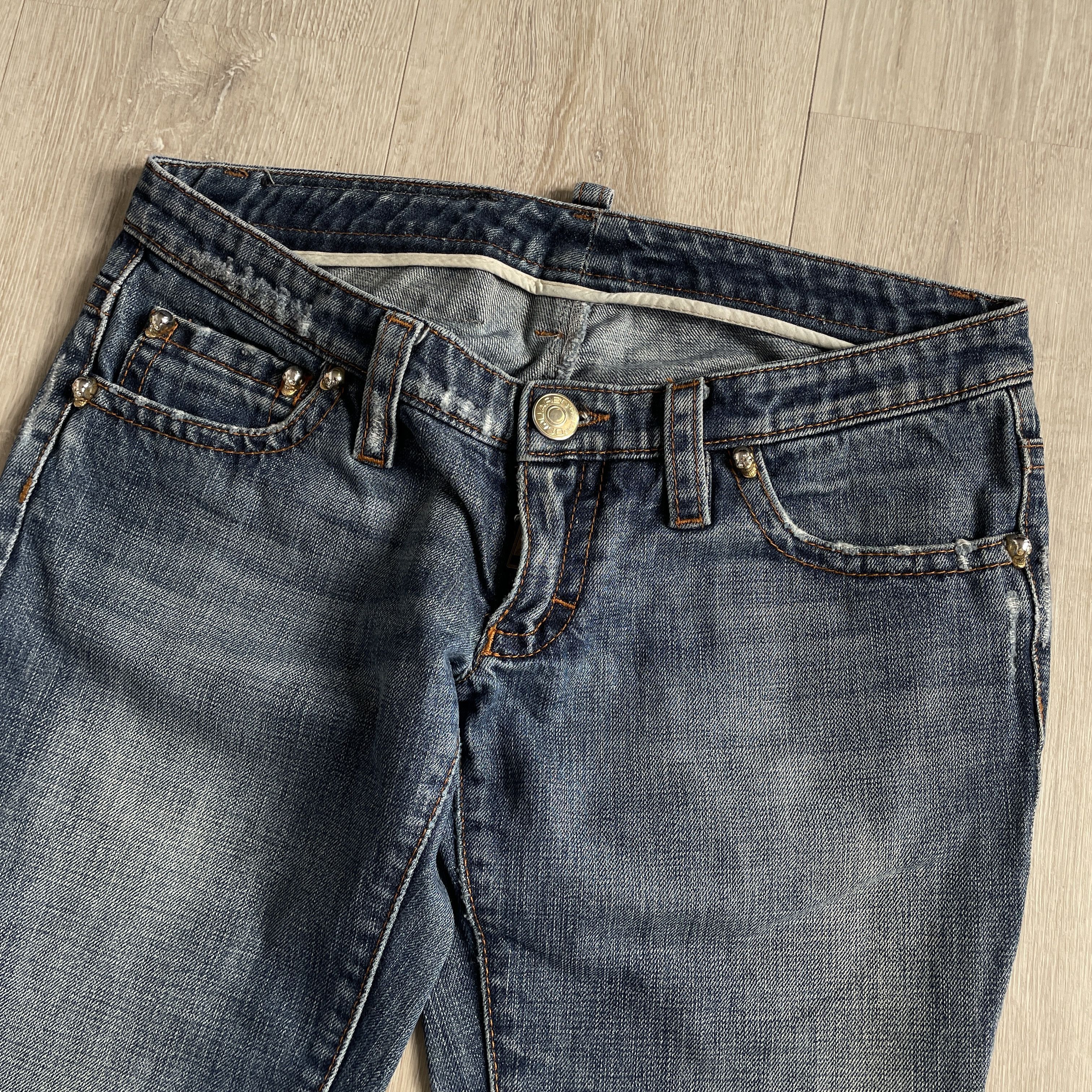 Dsquared2 Dsquared2 AW05 skull stud jeans Size 29" - 2 Thumbnail