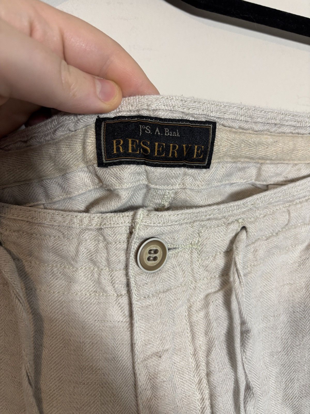 Jos. A. Bank Jos A Bank Reserve Linen Pants Size 36 Size US 36 / EU 52 - 3 Thumbnail