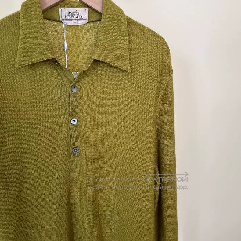 Hermes Hermes Green long-sleeved cashmere sweater Size M / US 6-8 / IT 42-44 - 2 Thumbnail
