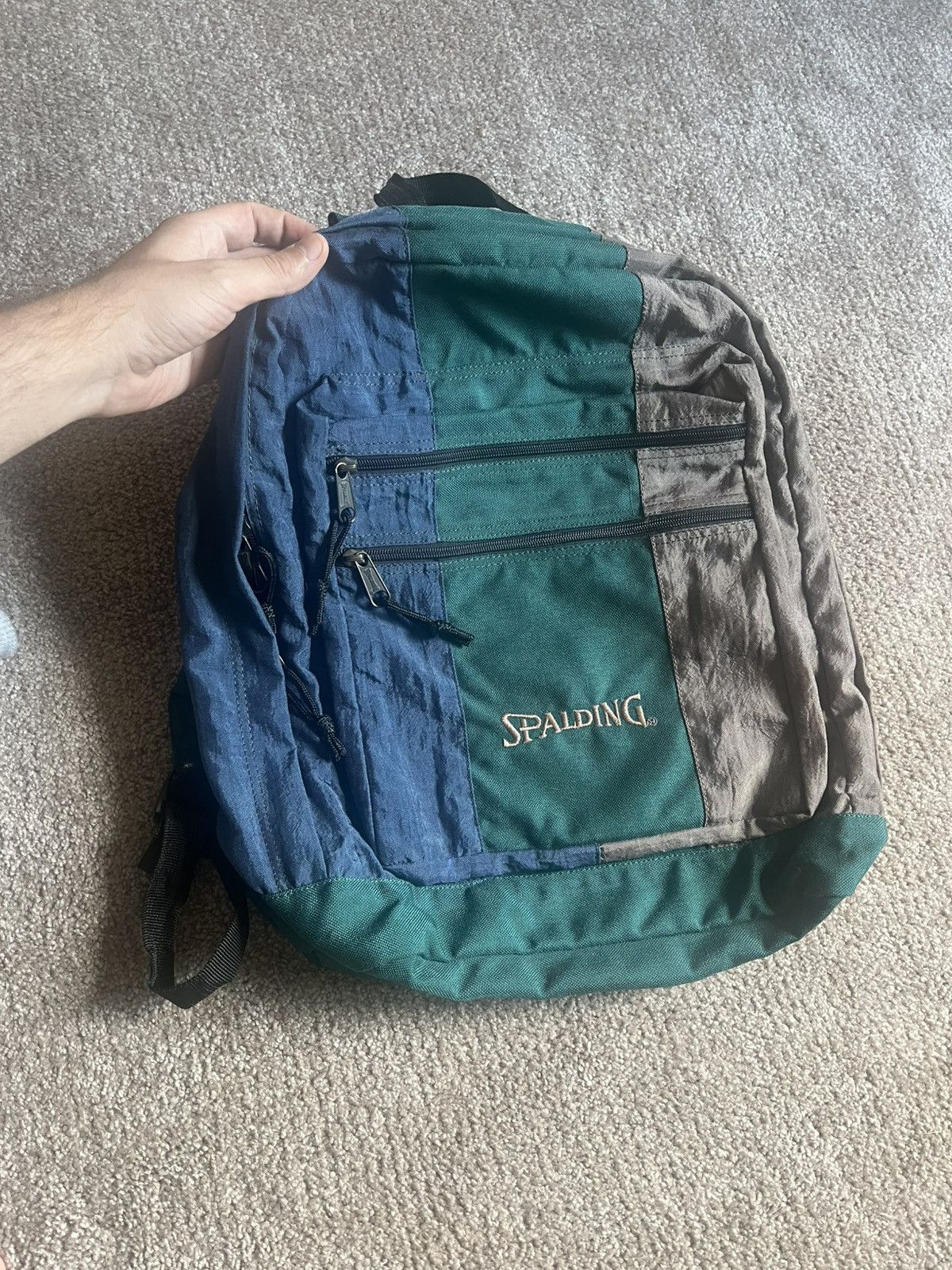 Spalding VTG 90’s Spalding Three Tone Green Backpack Size ONE SIZE - 3 Thumbnail