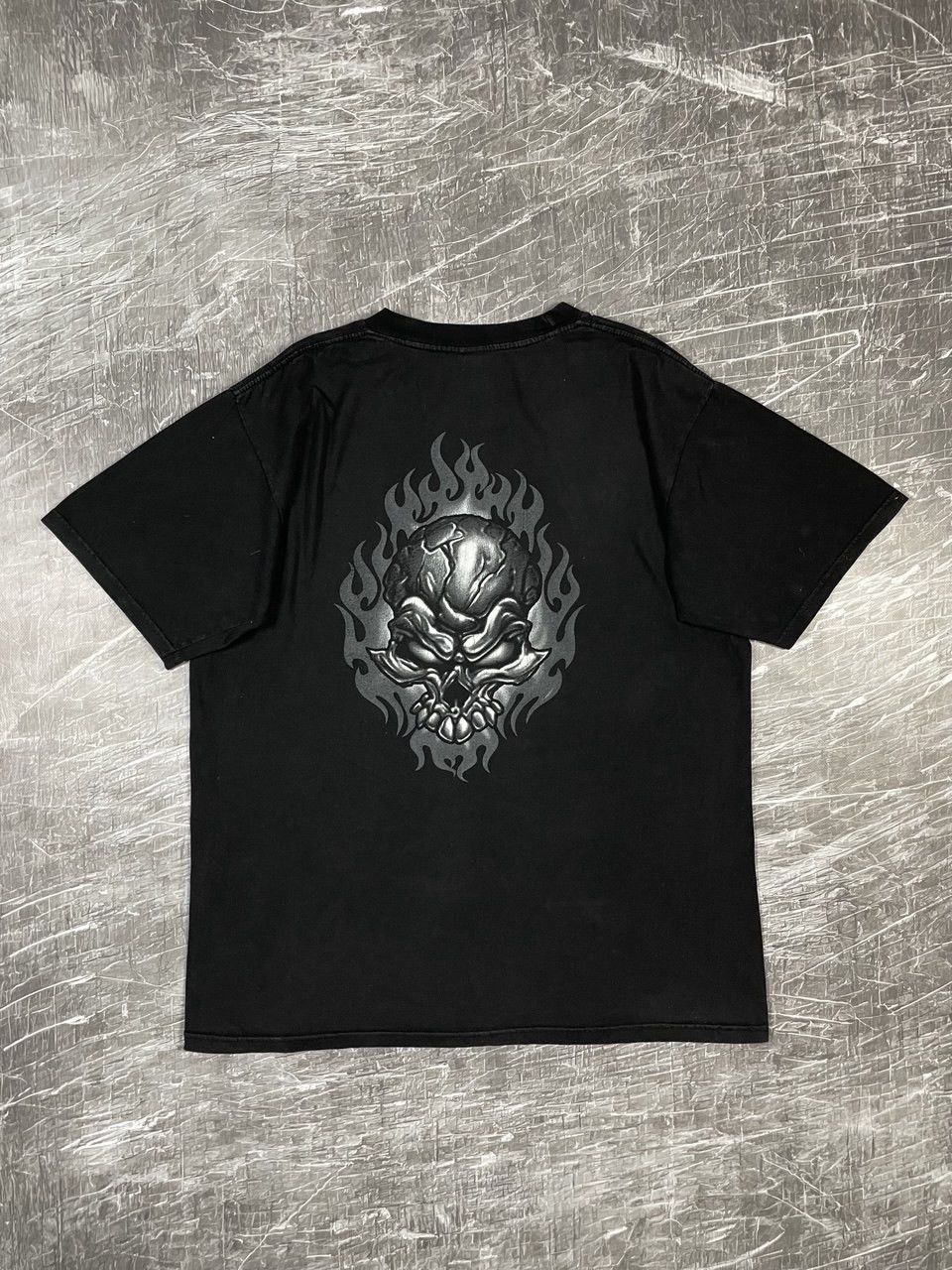 Iron Maiden × Vintage Iron Maiden vintage skull t-shirt Y2K Harley Davidson Style Size US L / EU 52-54 / 3 - 2 Thumbnail