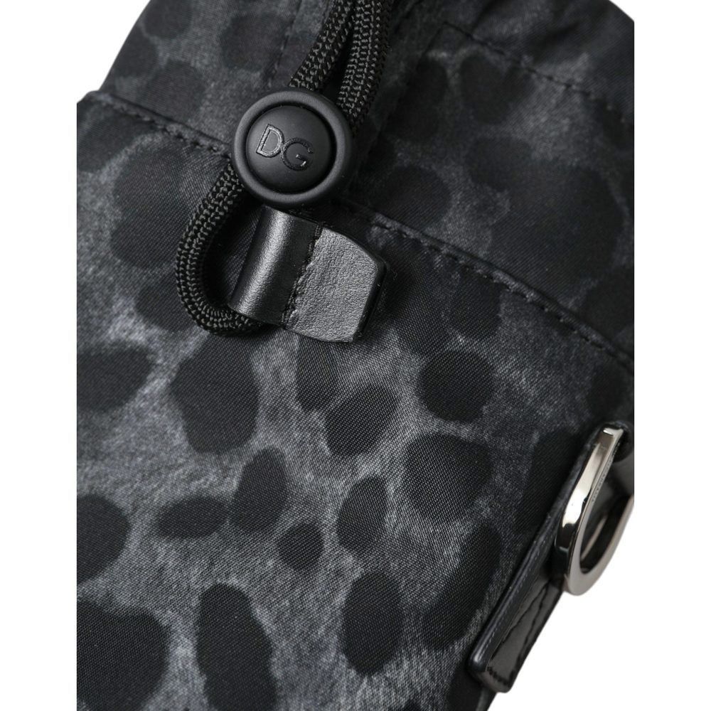 Dolce & Gabbana Dolce & Gabbana Black Leopard Round Slim Tote Bottle Cage Ba Size ONE SIZE - 5 Thumbnail