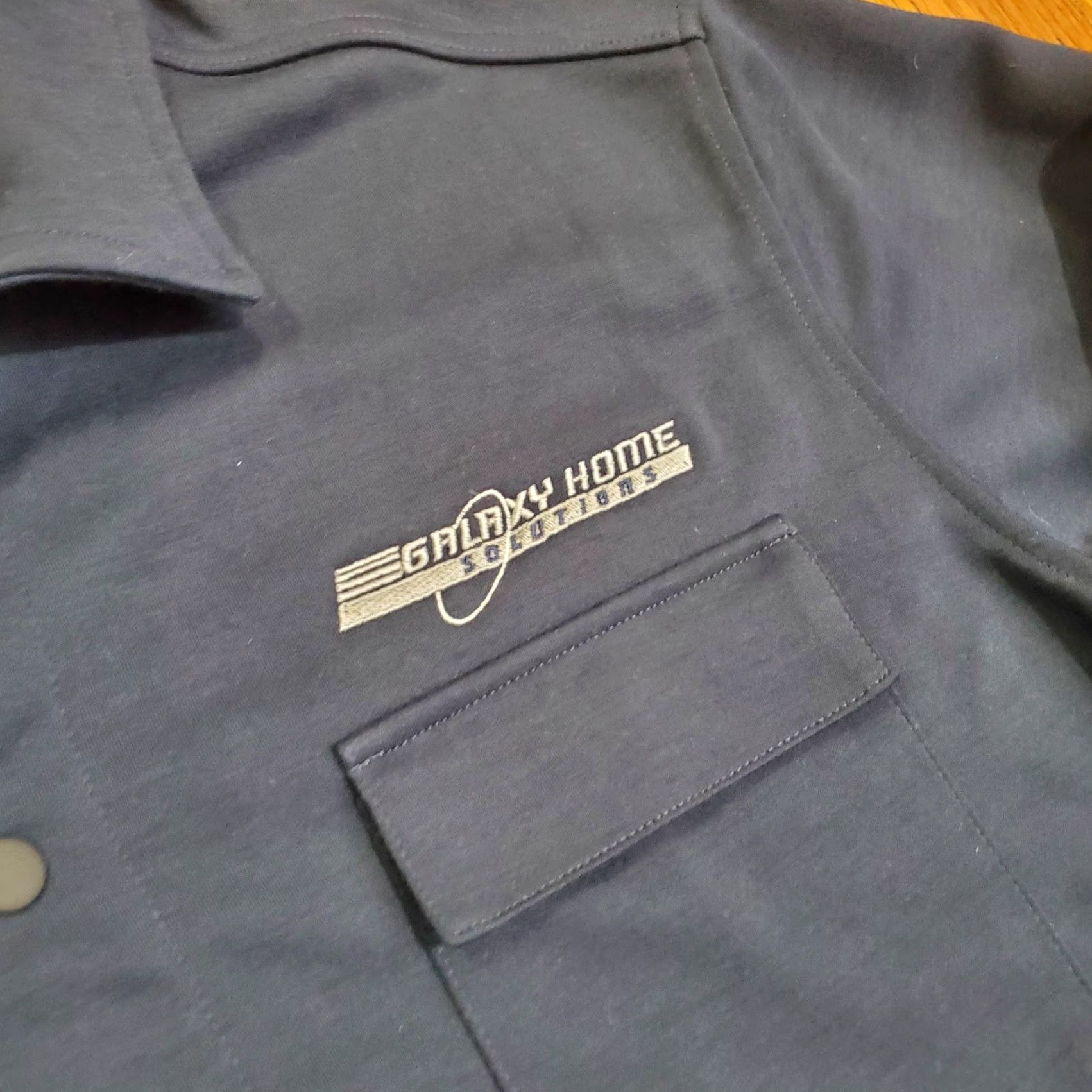 Vintage Mercer+Mettle Jacket Mens 2XL Blue Snap Front Shirt Jacket Galaxy Home Workwear Size US XXL / EU 58 / 5 - 6 Thumbnail