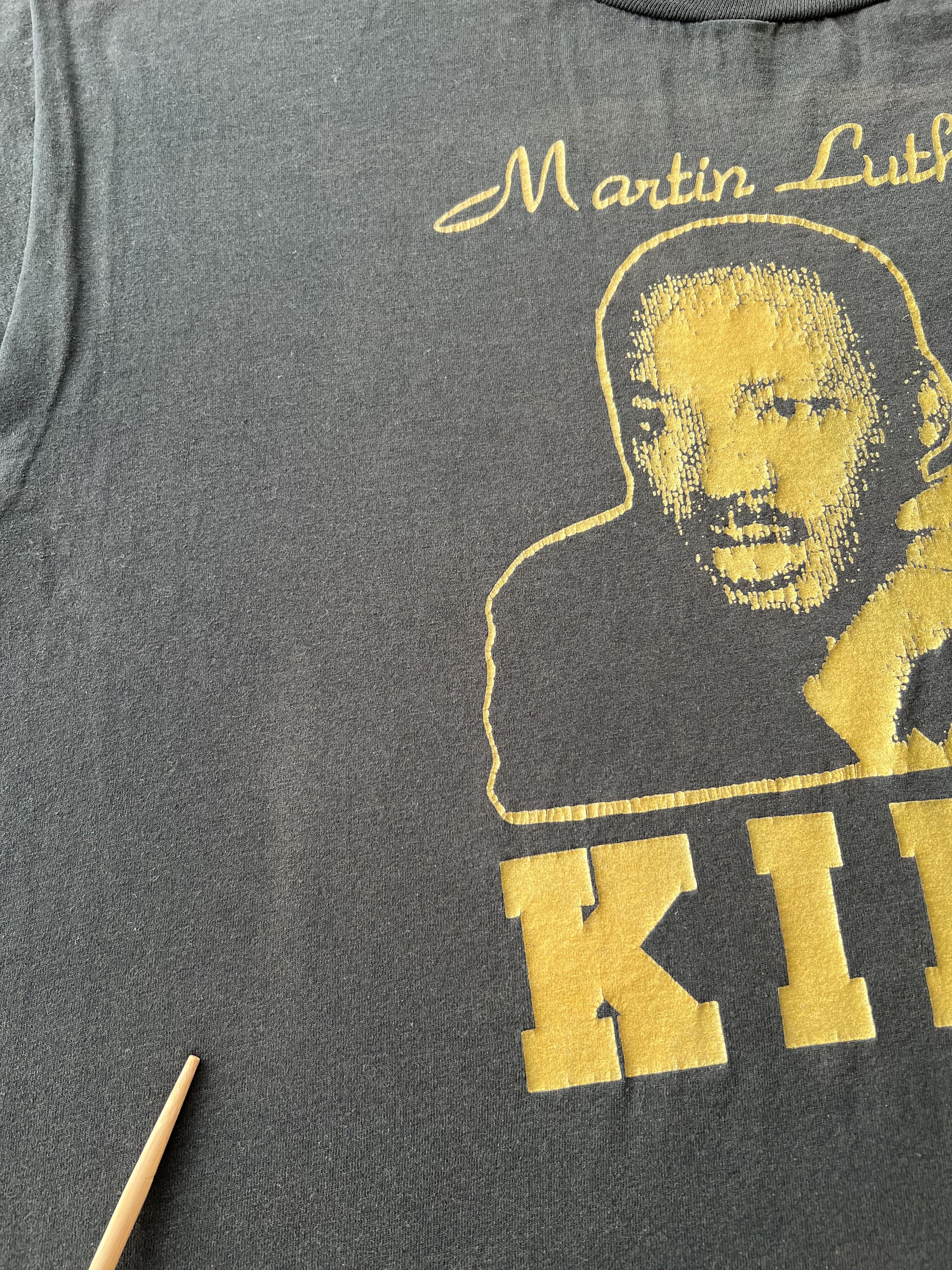 Vintage Vintage 90s Martin Luther King Jr MLK Malcolm X T-shirt Size US XXL / EU 58 / 5 - 5 Thumbnail