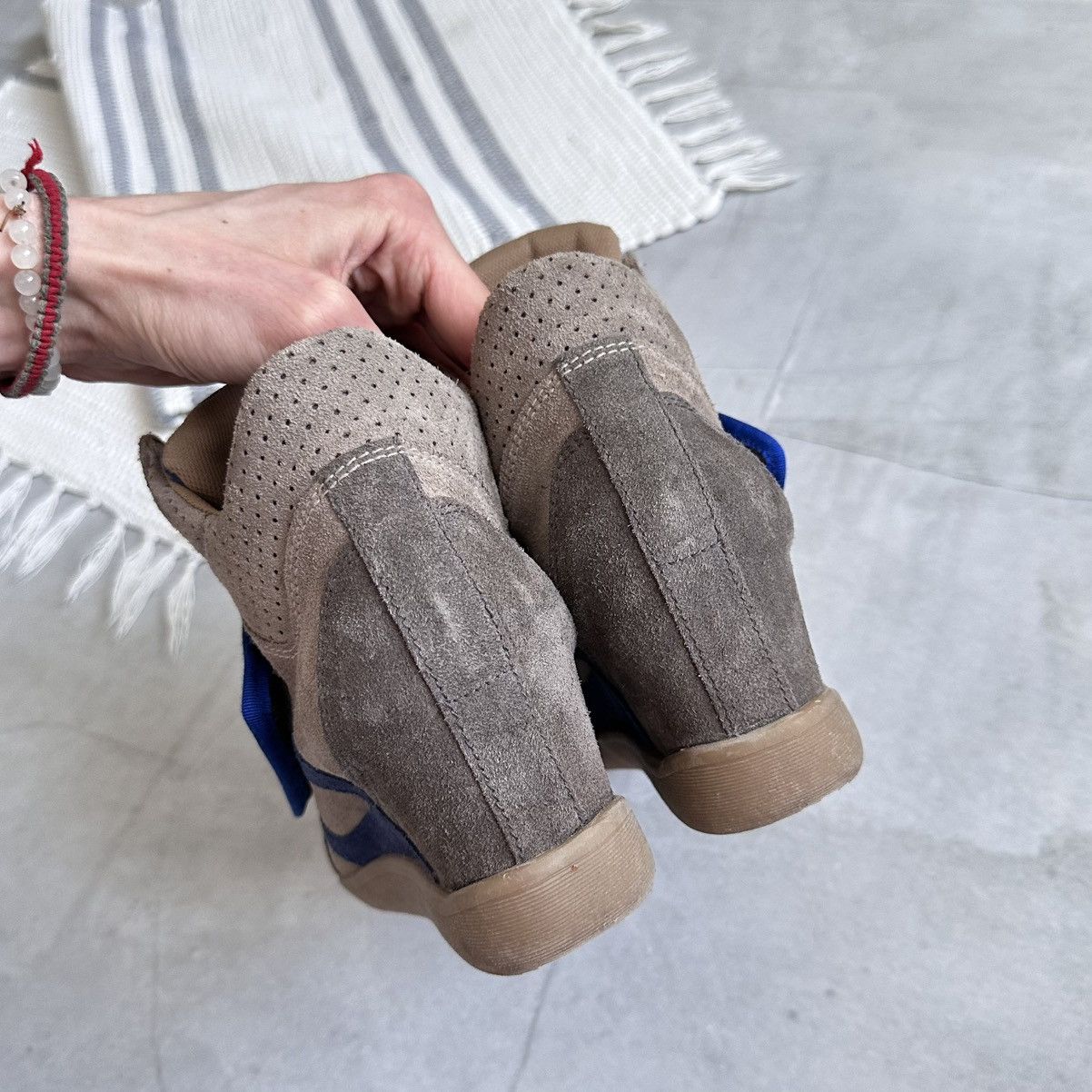 Isabel Marant Strap Isabel Marant Style Bekett Wedge Sneakers Shoes Ash Size US 10 / IT 40 - 9 Thumbnail