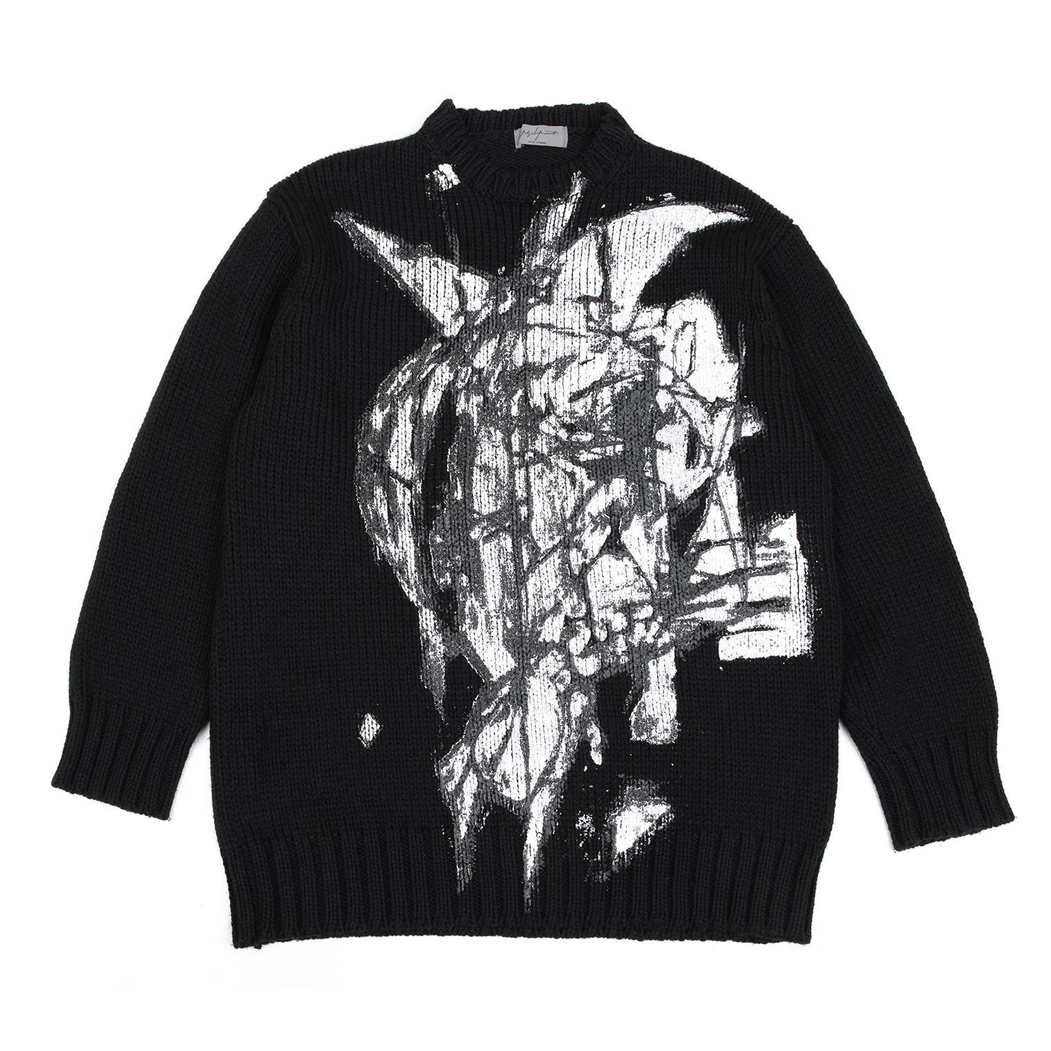 Yohji Yamamoto Yohji Yamamoto Madness Pigment Print Knit Sweater Size US M / EU 48-50 / 2 - 1 Thumbnail