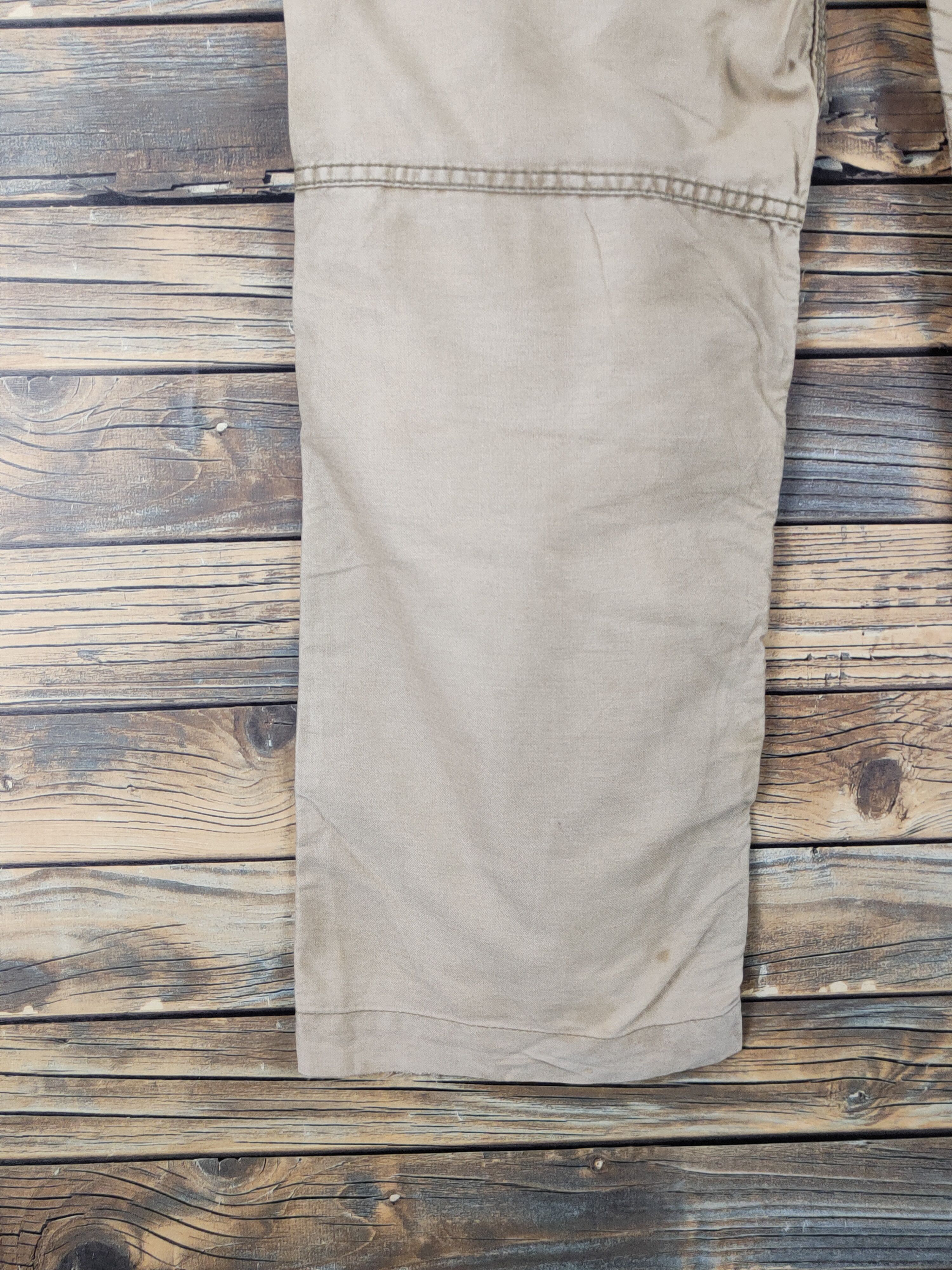 Japanese Brand Back Number Beige Multipocket Tactical Cargo Pants #W1503 Size US 33 - 9 Thumbnail