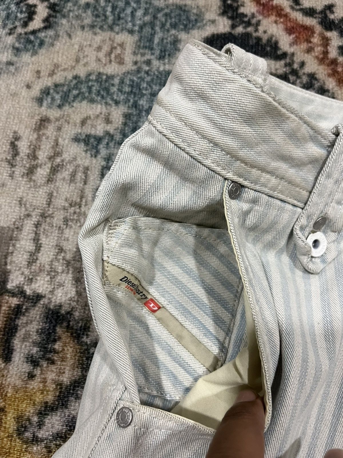 Diesel Slylow striped denim Size US 31 - 21 Thumbnail