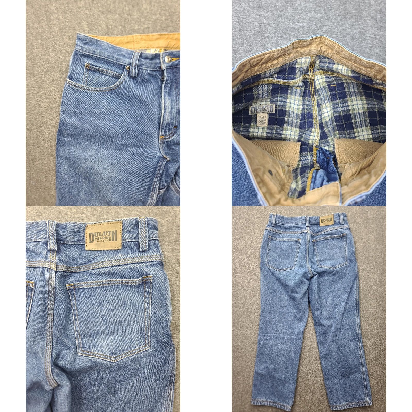 CO Duluth Ballroom Flannel-Lined Jeans 32x30 Blue Relaxed Fit Work Denim Jeans Mens Size US 32 / EU 48 - 9 Thumbnail