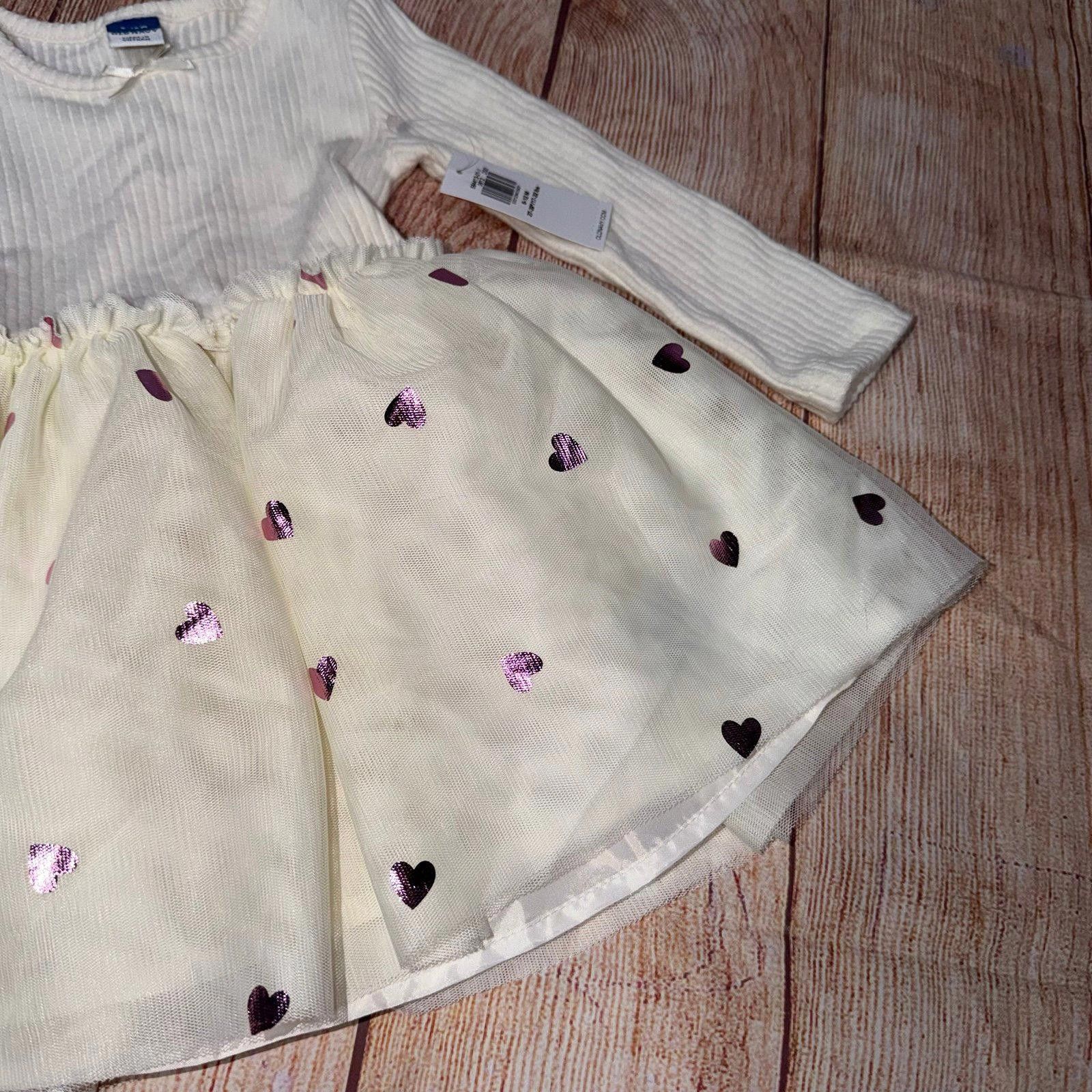 Old Navy Old Navy Baby Girls' Long Sleeve Dress 6-12 Months NWT Size ONE SIZE - 3 Thumbnail