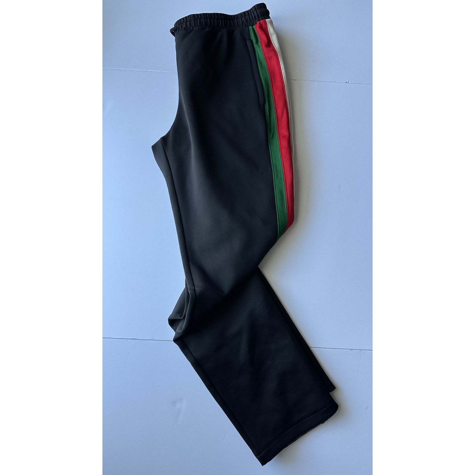 Gucci Neoprene Black Web Jogging Pants 3XL (36”) 698461