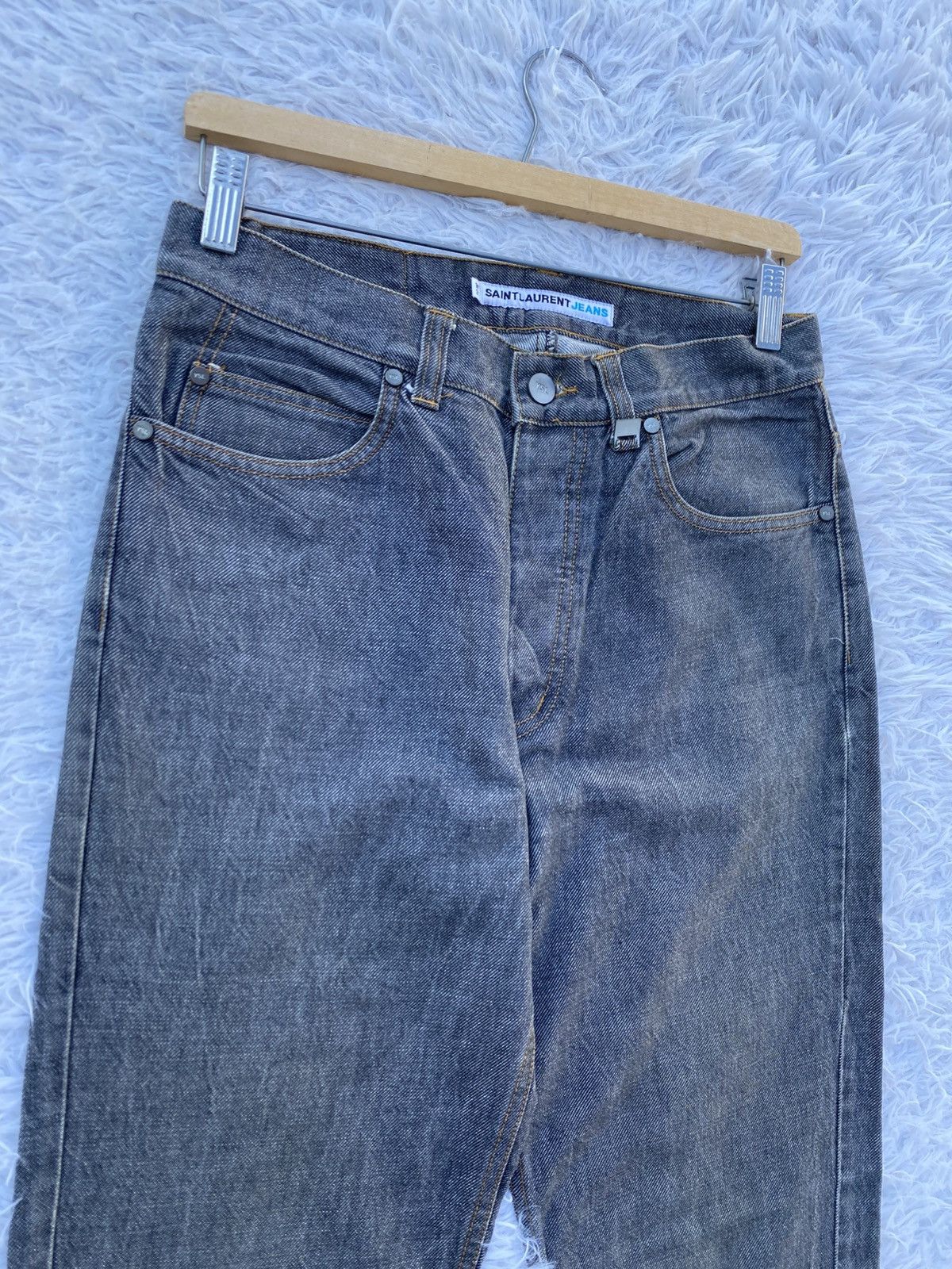 Yves Saint Laurent Rare Vintage Saint Laurent Jeans YSL Denim Made in Portugal Size US 29 - 10 Thumbnail