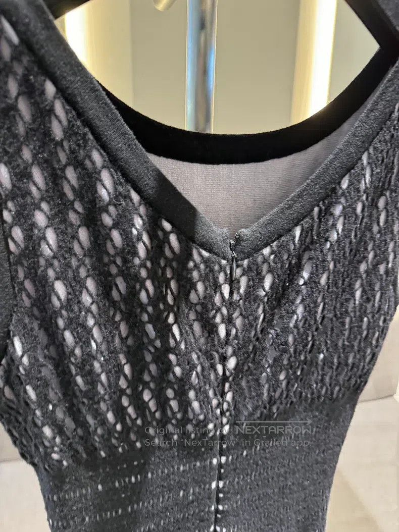 Alaia Alaia Sleeveless Knit Dress with Pleated Design Size S / US 4 / IT 40 - 4 Thumbnail