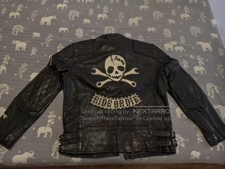 Schott Men's motorcycle leather jacket Size US XL / EU 56 / 4 - 3 Thumbnail