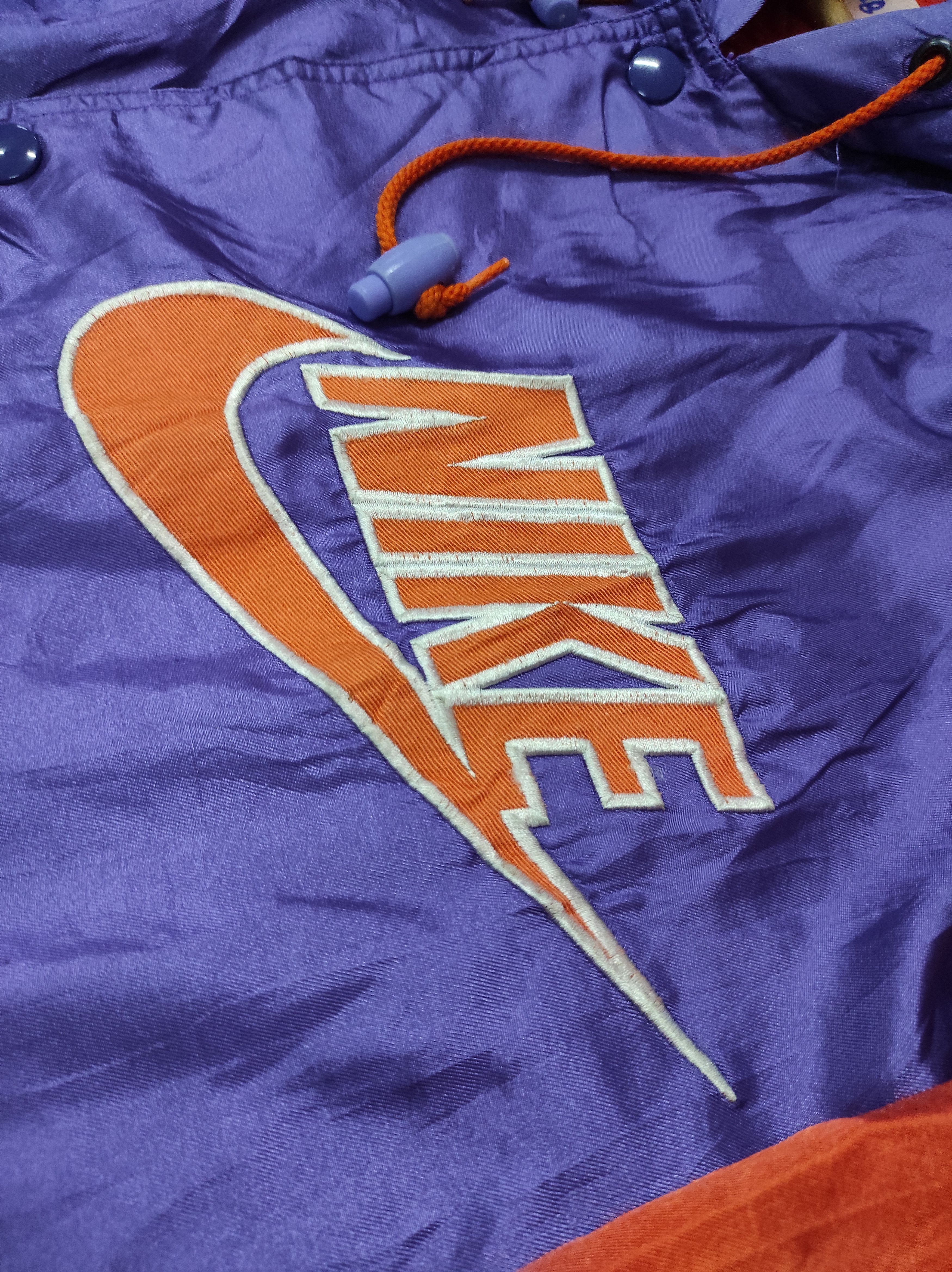 Nike × Vintage NIKE FORCE BASKETBALL EMBROIDERY VTG 90'S PARKA DISTRESSED Size US L / EU 52-54 / 3 - 5 Thumbnail