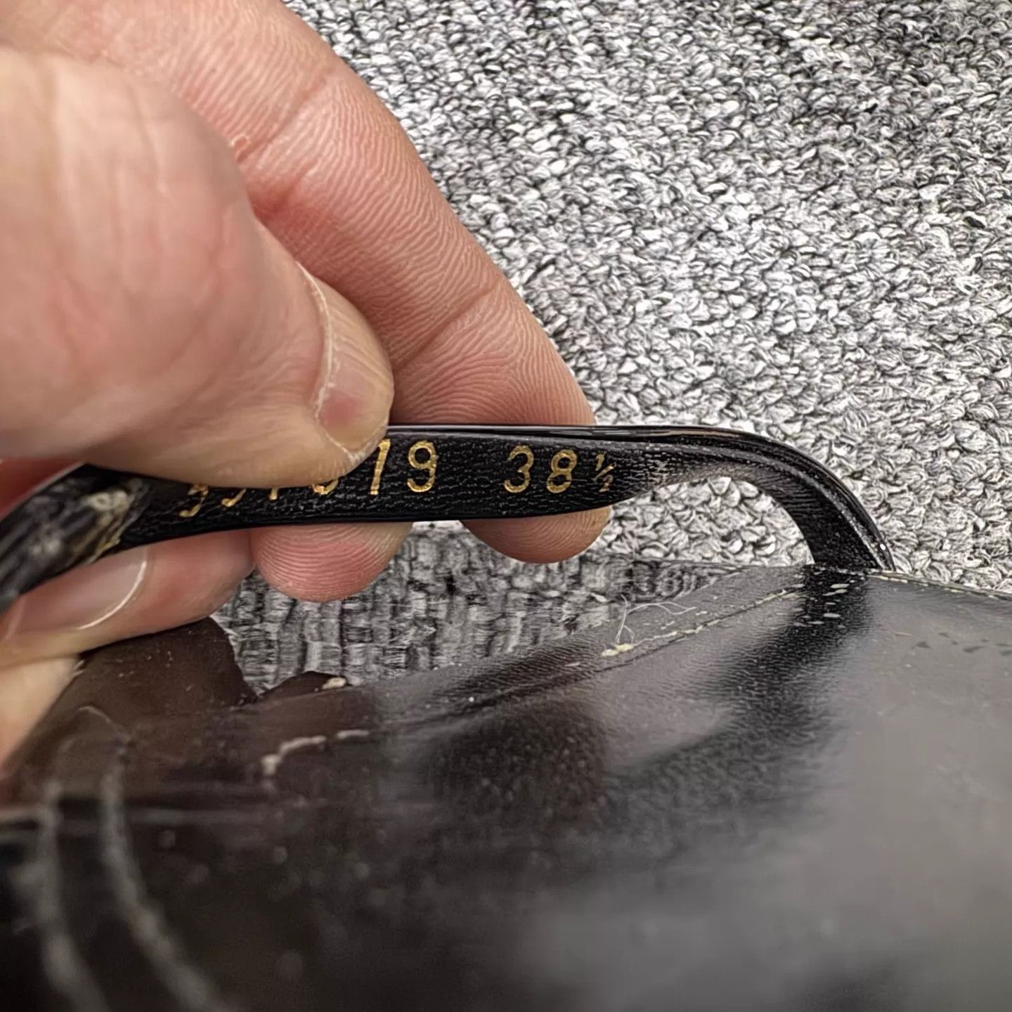 Saint Laurent Paris SLP Black Patent Leather Buckle Metal Heels 38.5 Size US 8 / IT 38 - 6 Thumbnail