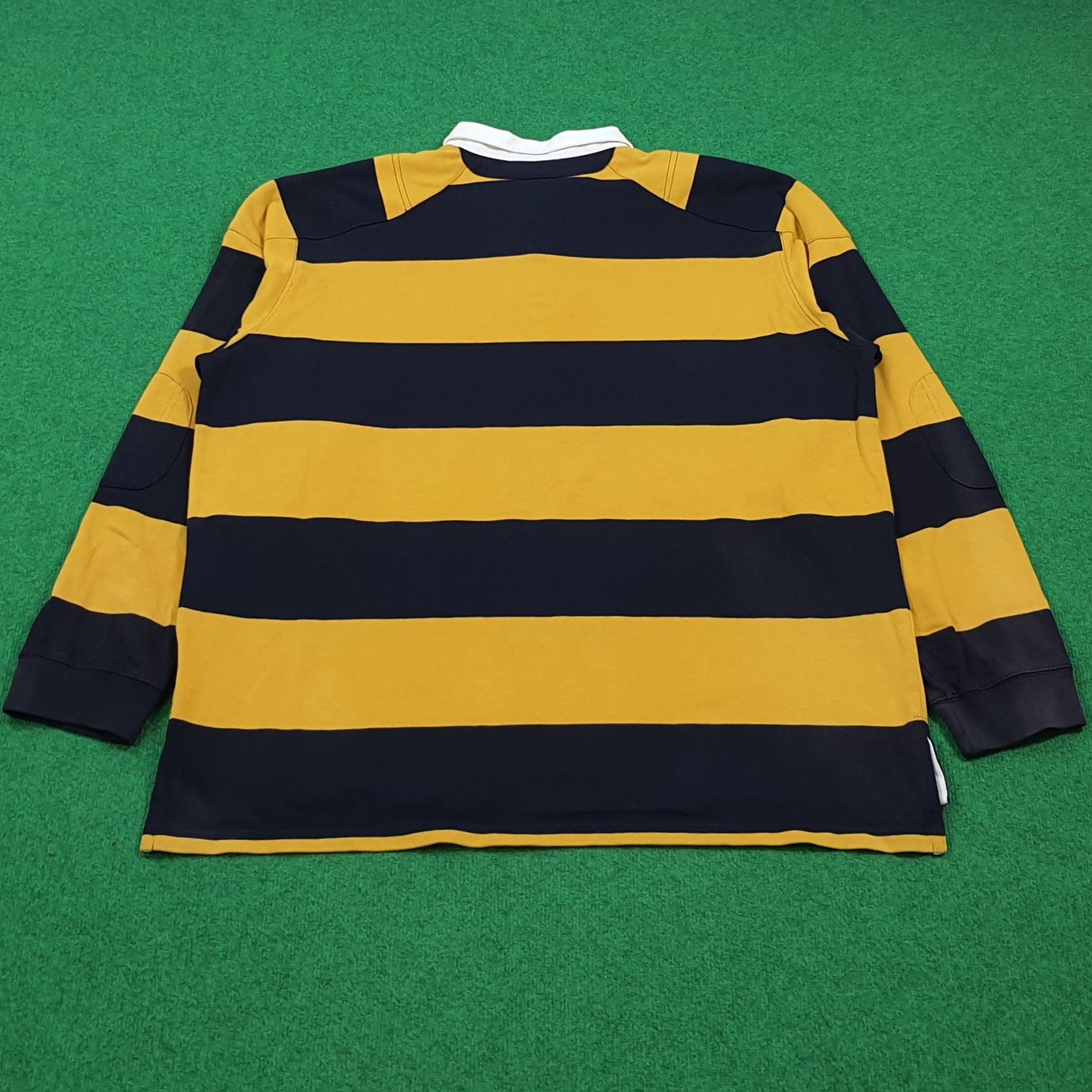Polo Ralph Lauren Vintage Polo Ralph Lauren Striped Rugby Shirt E1N1 Size US XXL / EU 58 / 5 - 3 Thumbnail