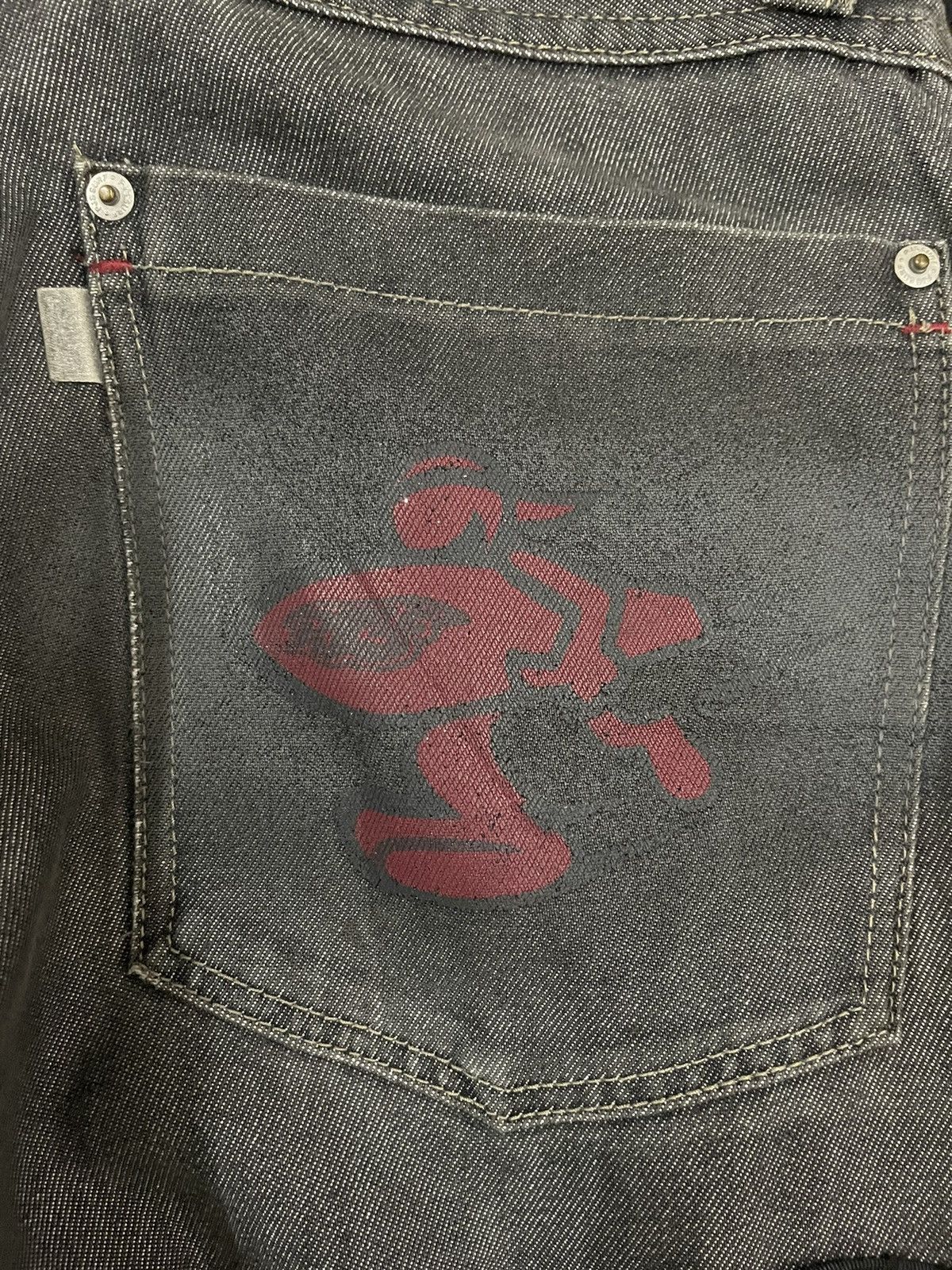 JNCO Vintage Japanese PJ’S Surf Distress Style Baggy Jeans Size US 32 / EU 48 - 9 Thumbnail