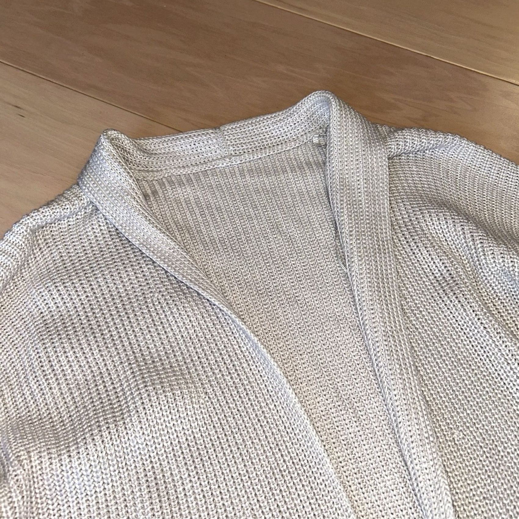 Lululemon VINTAGE Lululemon Cashlu Sweater Wrap Cardigan Women’s 4 Casual Knit V-Neck Long Sleeve Ivory Pockets Logo 90s Bohemian City Womens Size S / US 4 / IT 40 - 3 Thumbnail