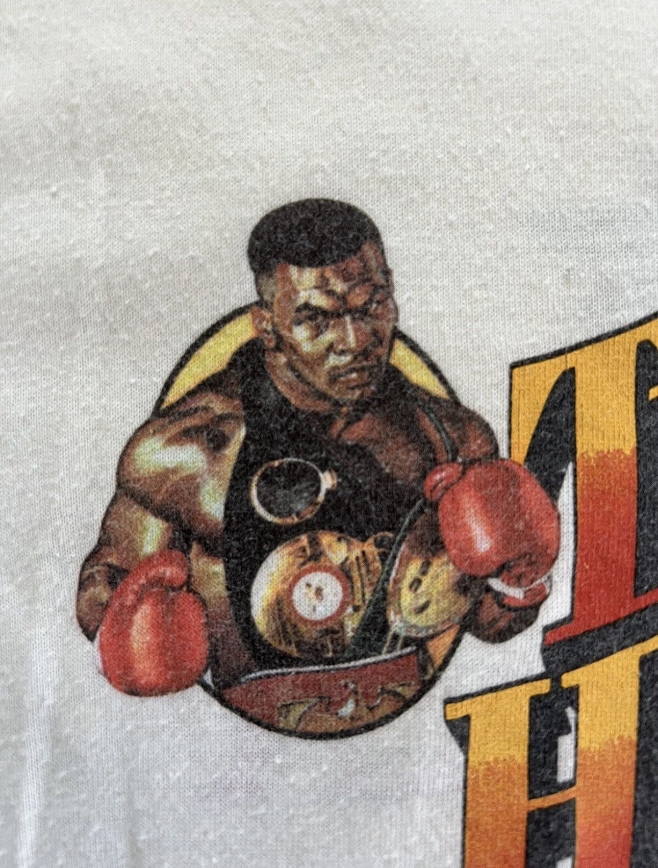 Hanes Vtg 80s MIKE TYSON LARRY HOLMES Shirt Trump Plaza Don King M Size US M / EU 48-50 / 2 - 1 Thumbnail