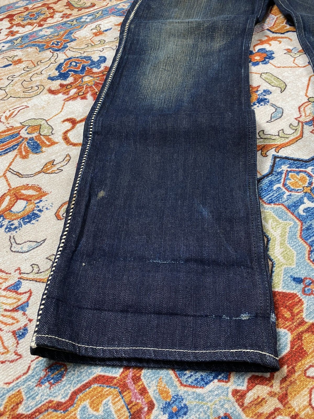 Japanese Brand One gravity selvedge carpenter jeans Size US 32 / EU 48 - 3 Thumbnail
