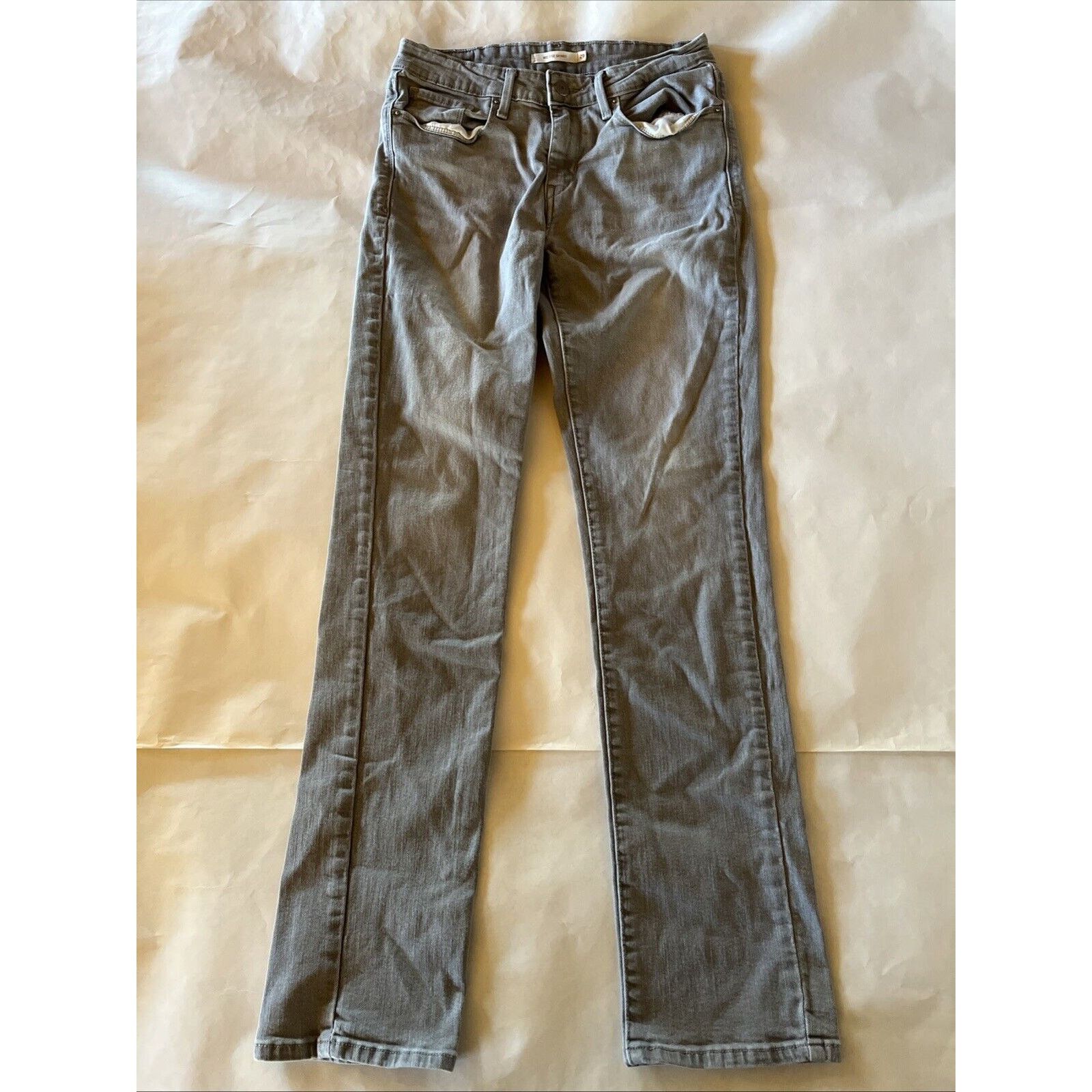 Levi's Levi’s Skinny Jeans Women’s 28x31 Gray Mid Rise Stretch Size 28" / US 6 / IT 42 - 2 Thumbnail