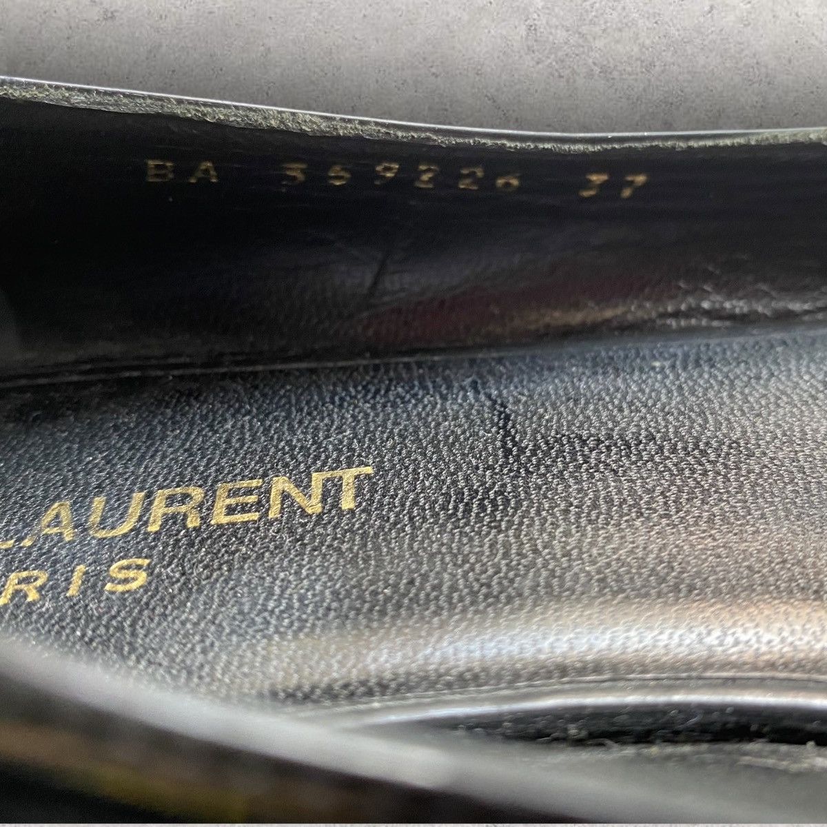 Saint Laurent Black Patent Ballet Flats