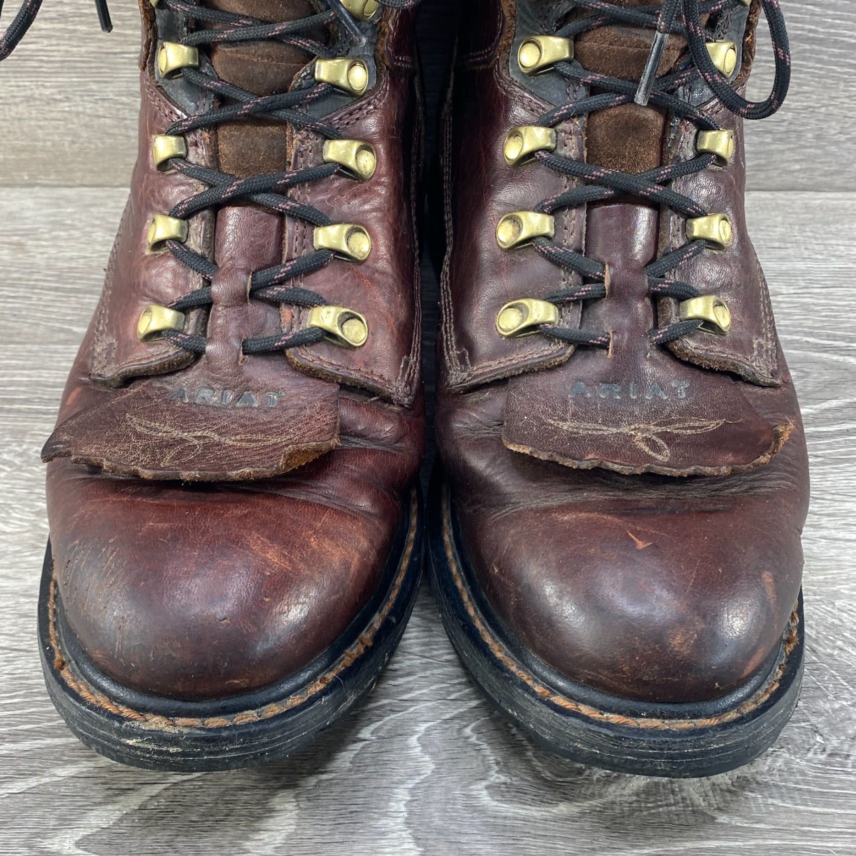 Ariat Ariat Cobalt XR Hermosa Mens 11 Work Lace Up Boots Brown Leather Kiltie Soft Toe XR Hermosa Ariat Boots Brown Leather Kiltie Work Mens 11 - Size US 10 / EU 43 - 5 Thumbnail